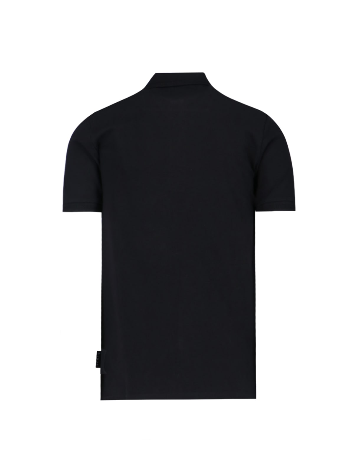 Shop Philipp Plein Logo Polo Shirt In Black