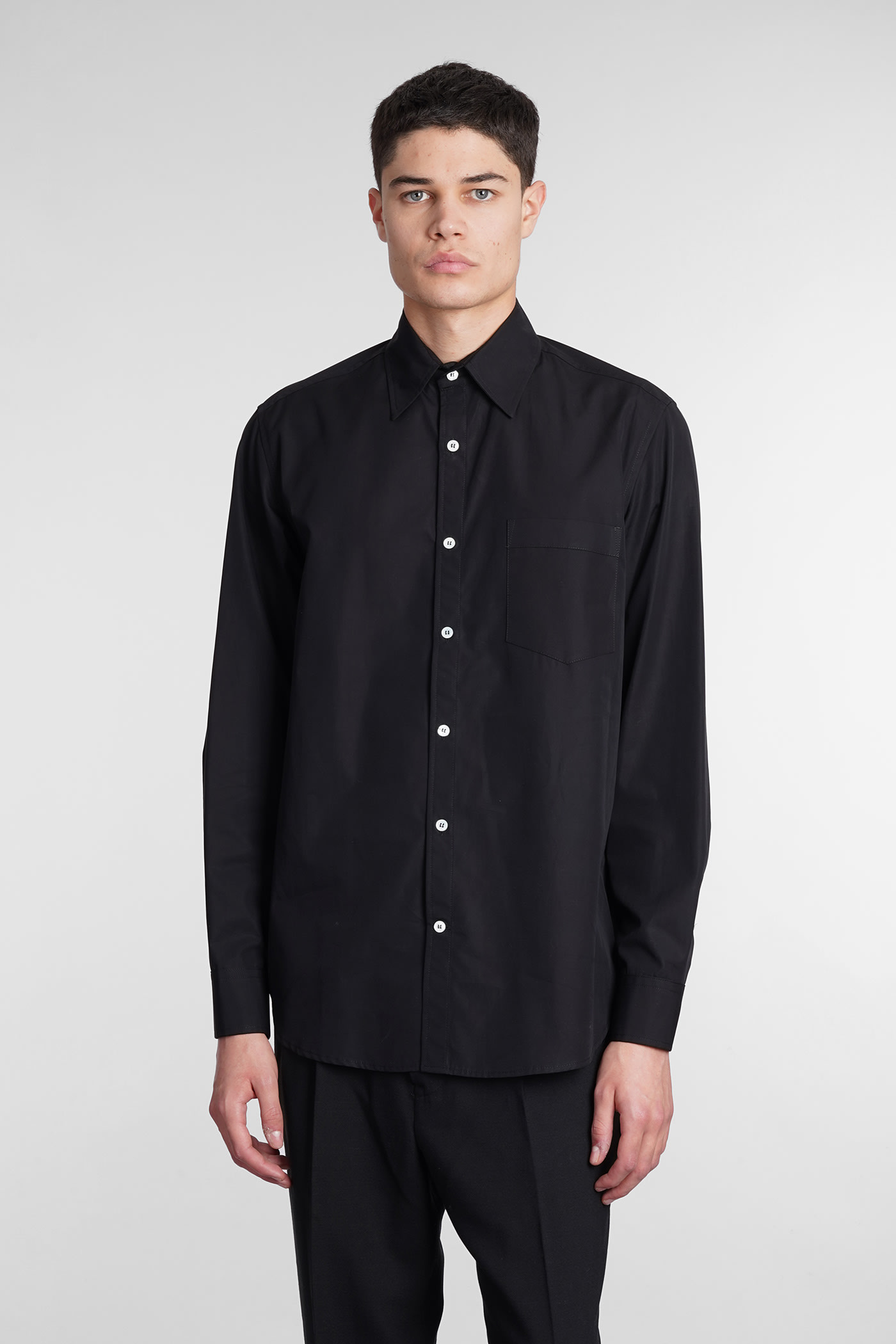 Mauro Grifoni Shirt In Black Cotton