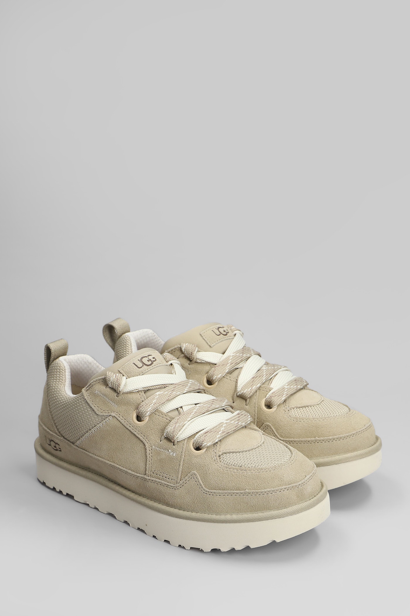 Ugg M Lo Lowmel Sole Sneakers In Soft Suede In Brown