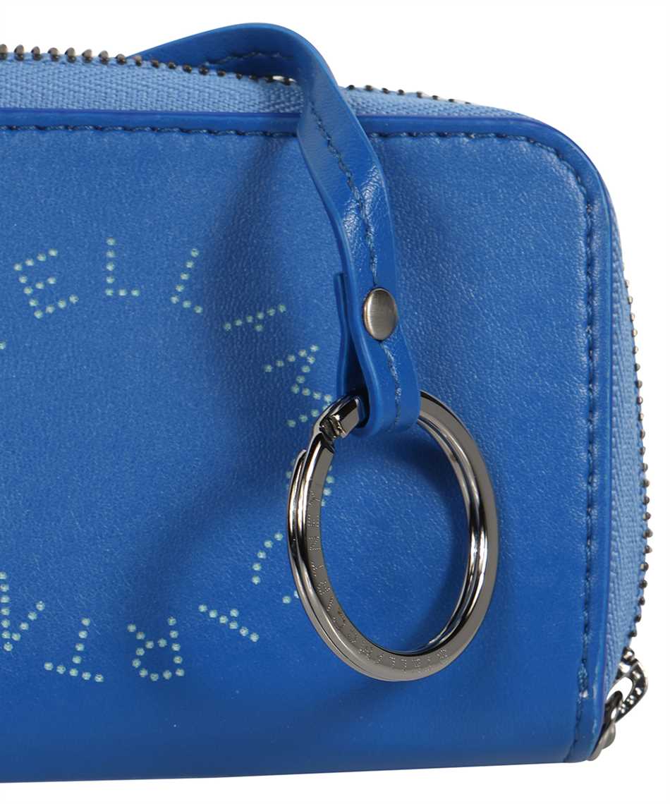 Shop Stella Mccartney Stella Logo Alter-nappa Card Holder In Blue