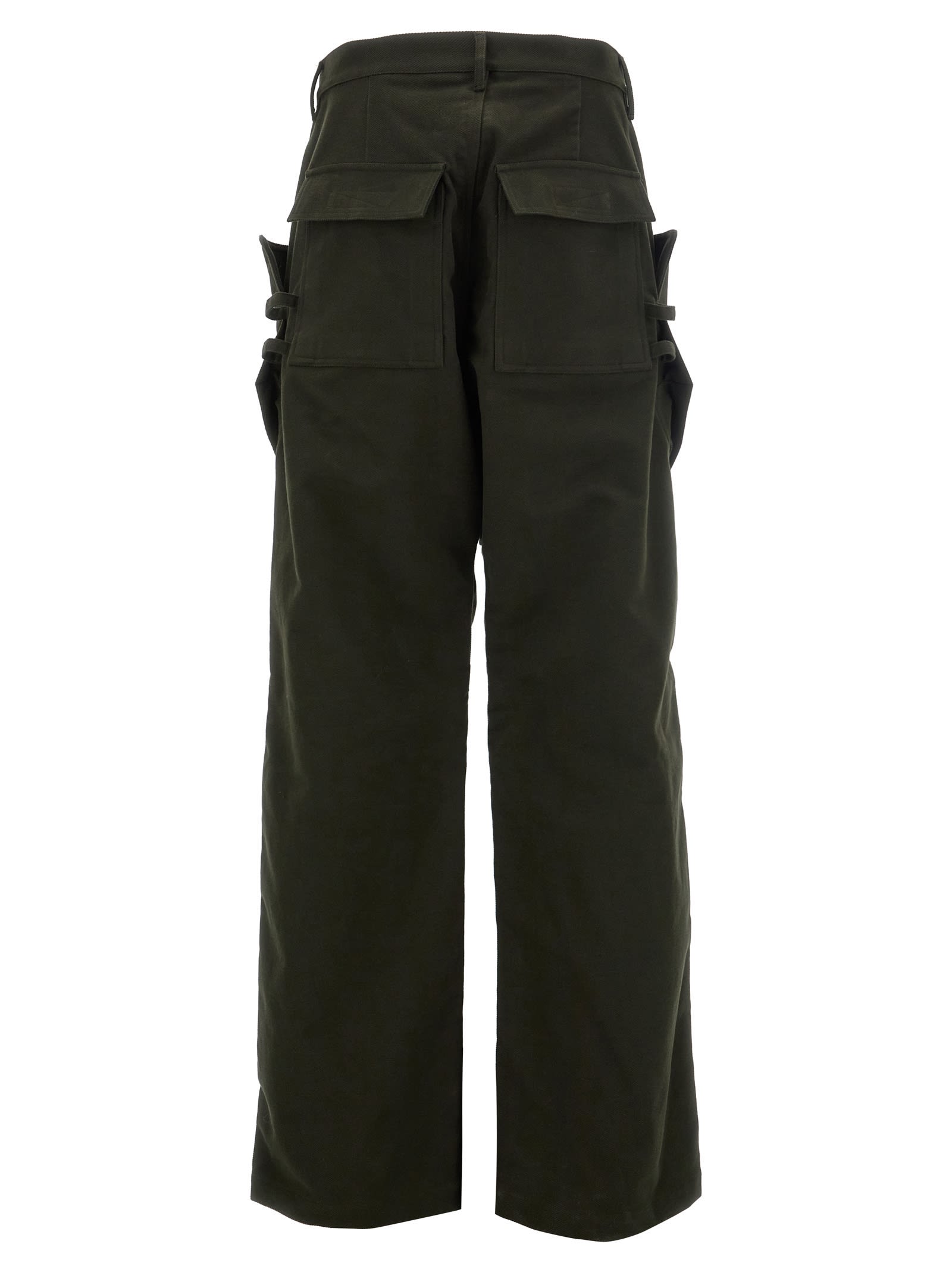 Shop Rick Owens Stefan Cargo Pants In Green