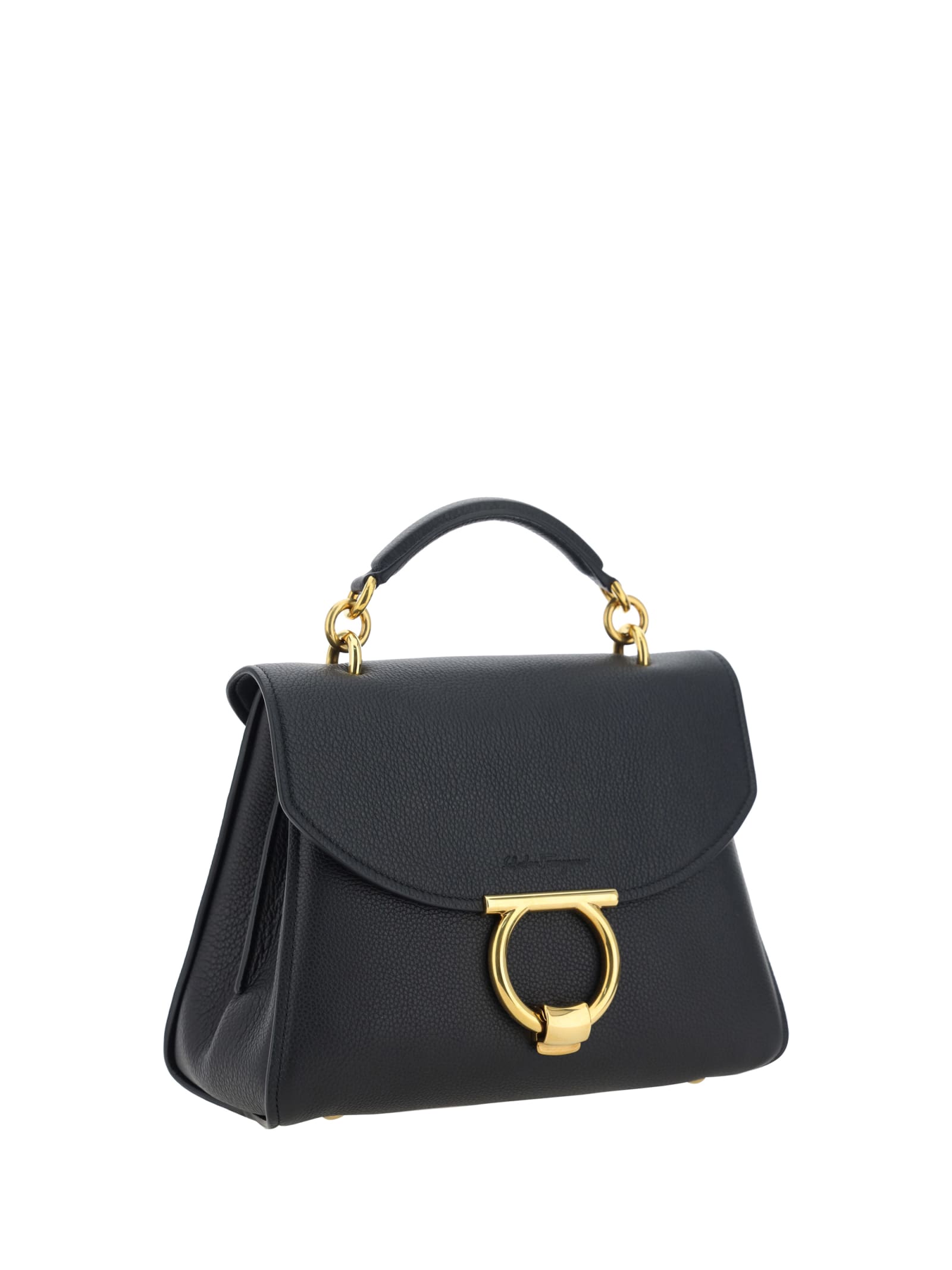 Shop Ferragamo Margot Handbag In Nero