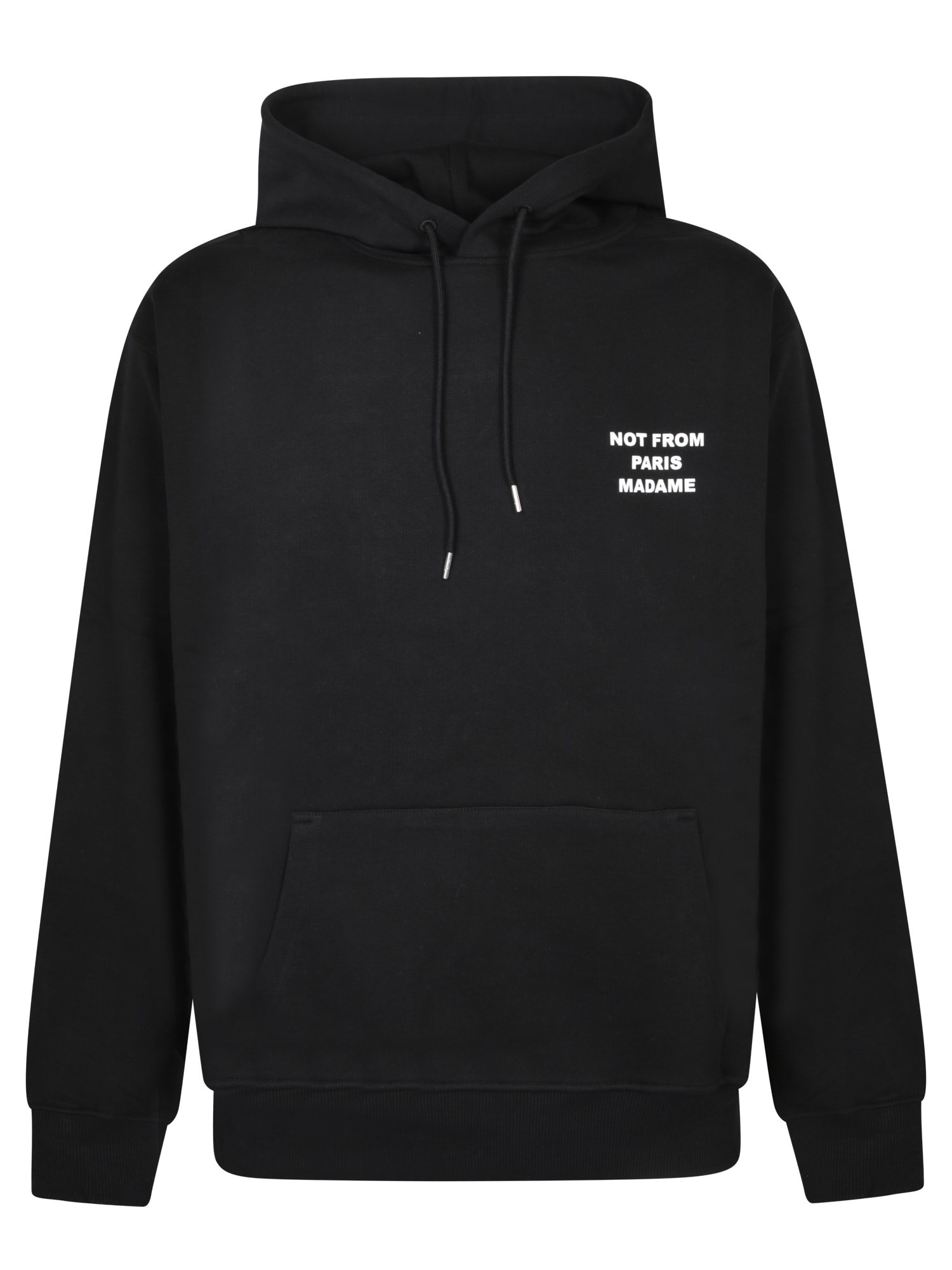 Black Hoodie With Slogan