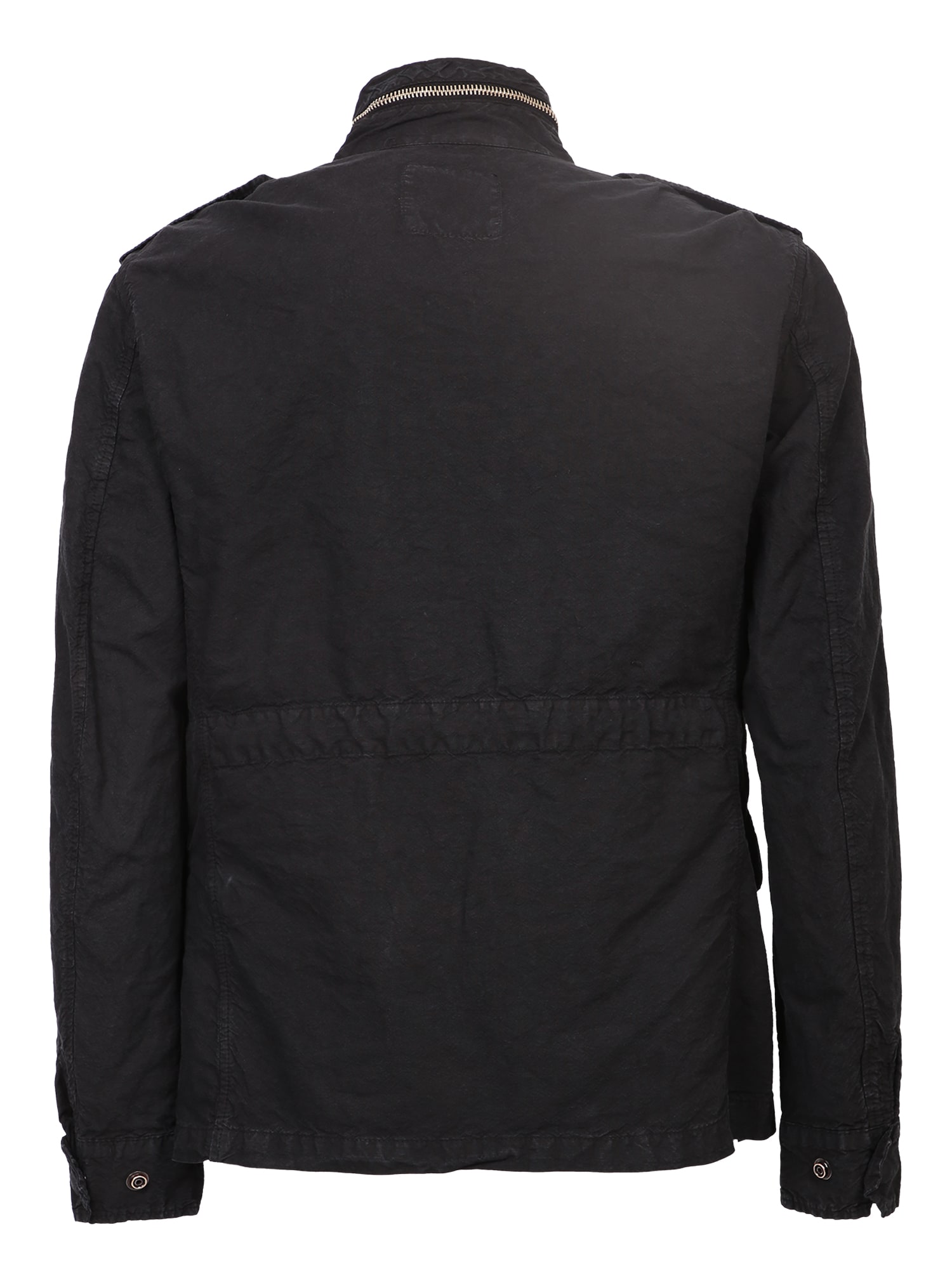 Shop Original Vintage Style Flap Pockets Jacket In Black