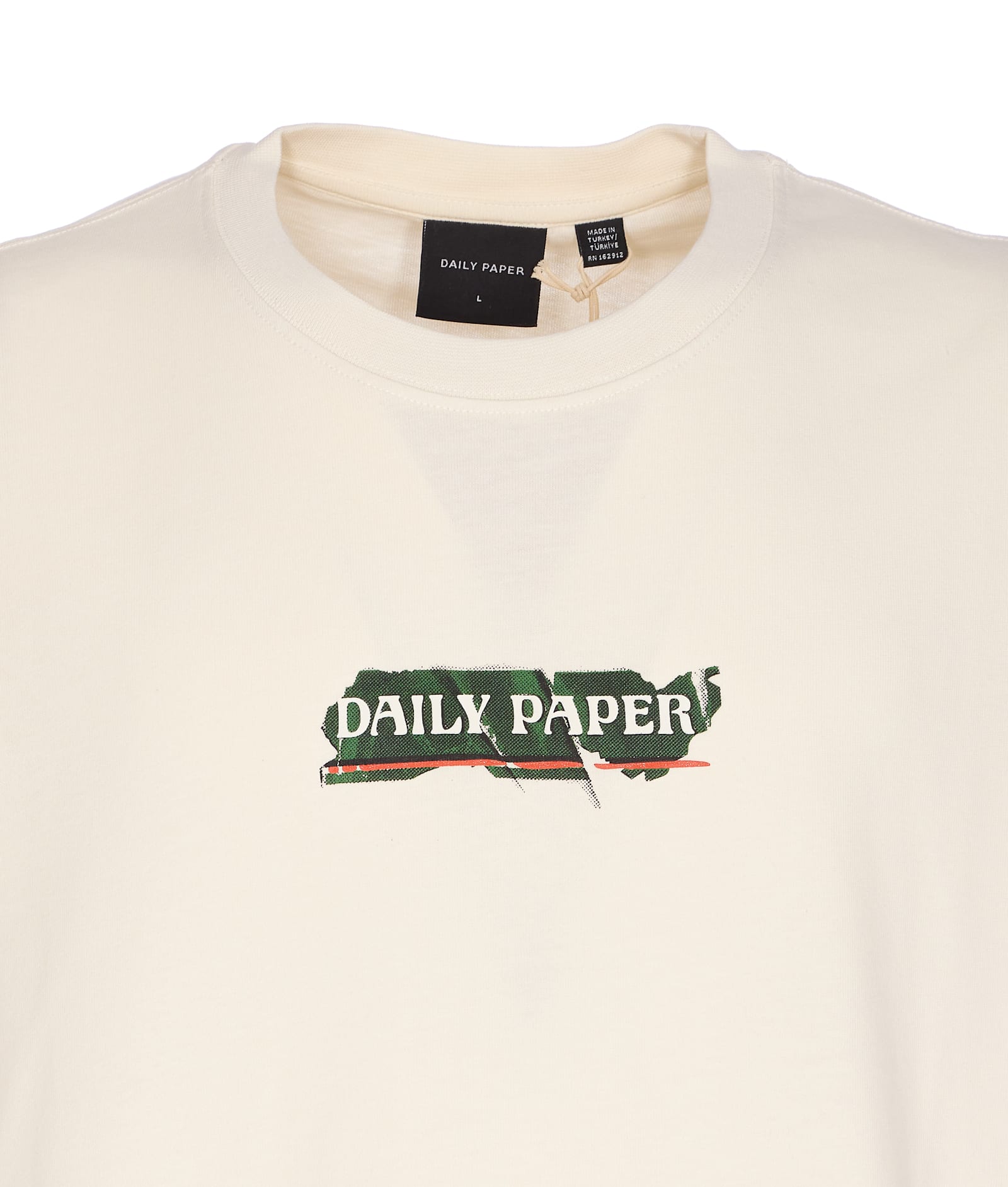Daily Paper Sticker Ss T-shirt In Neutral