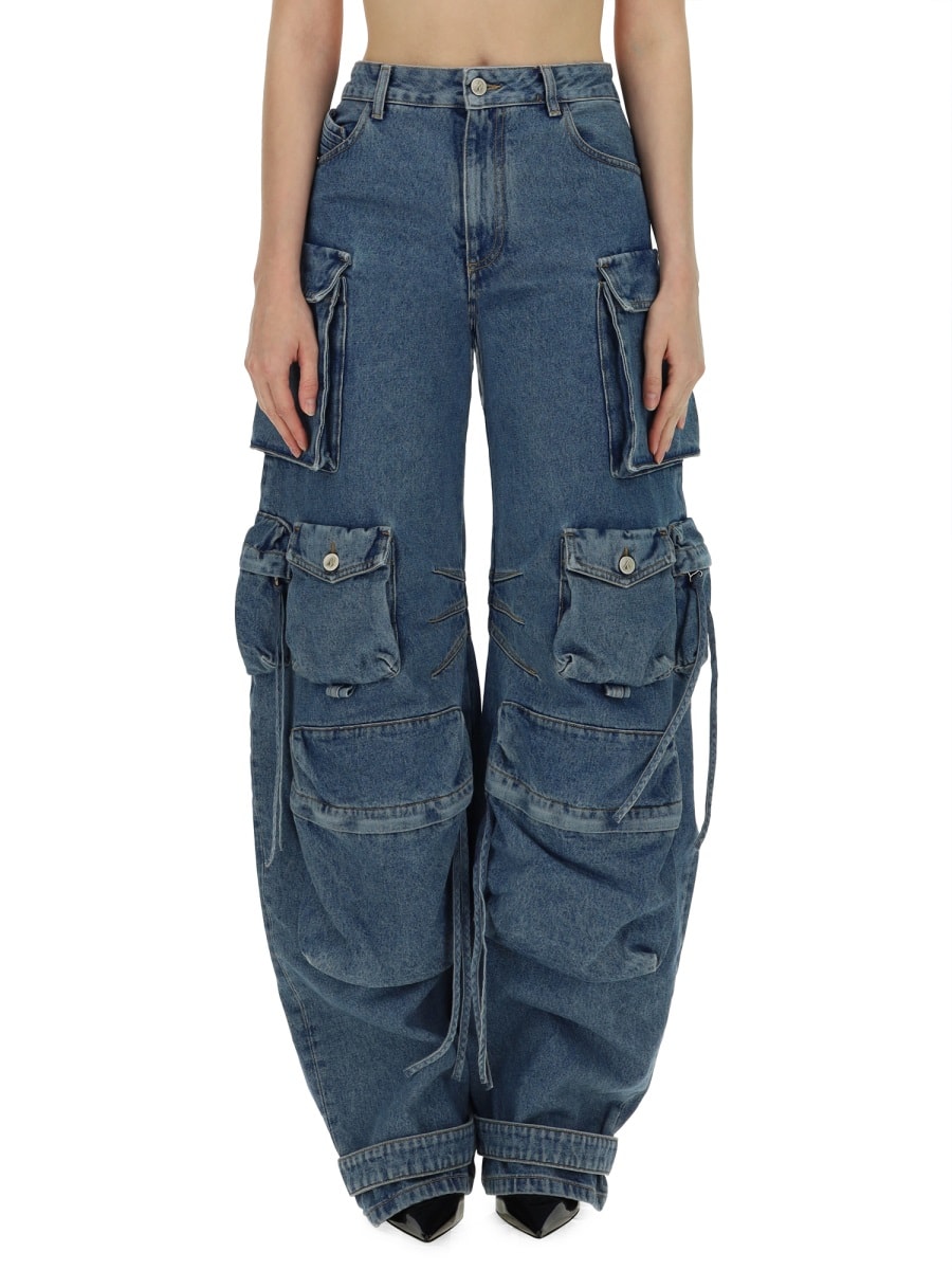 Shop Attico Jeans Fern In Denim