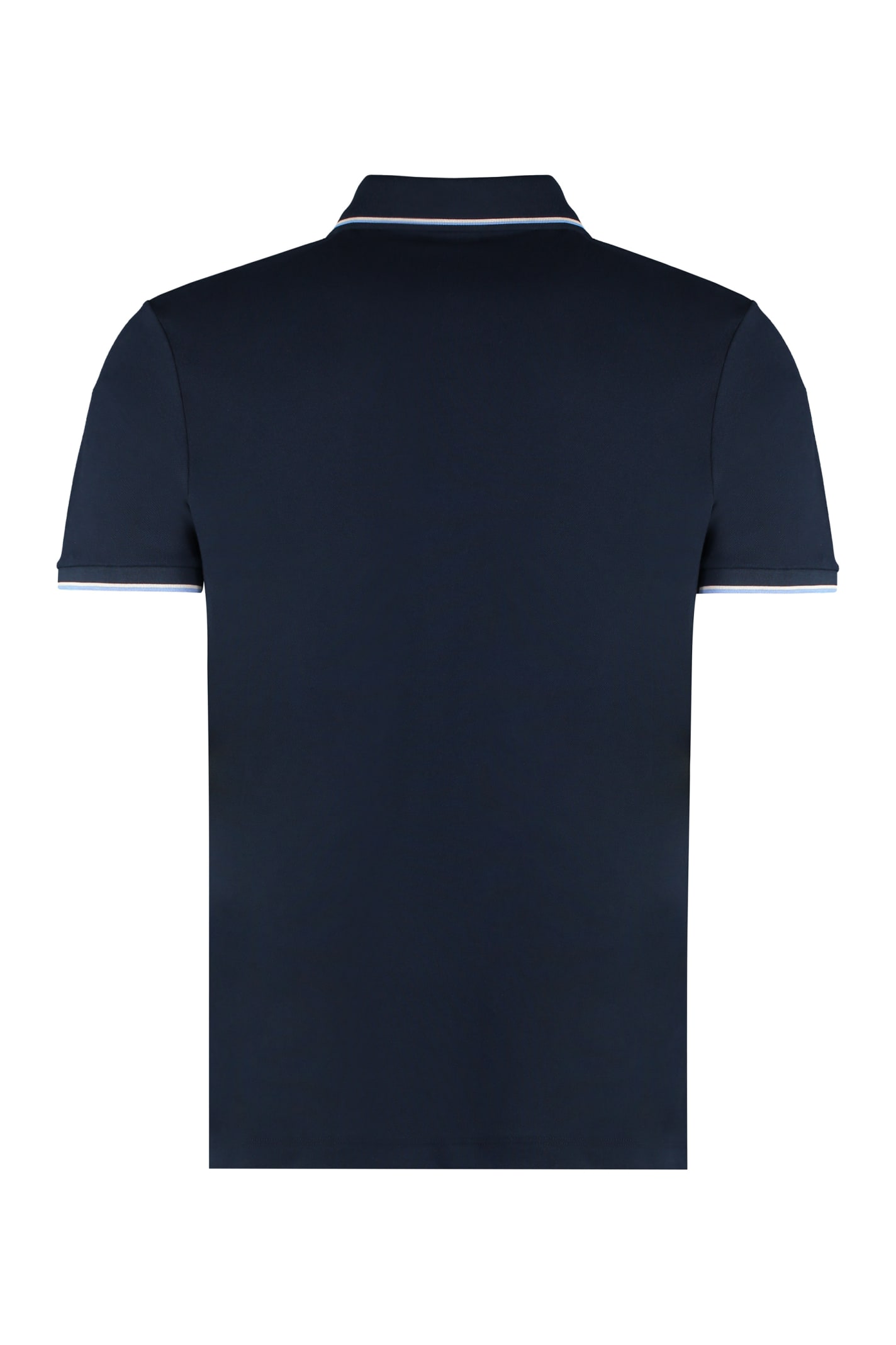 Shop Paul&amp;shark Cotton-piqué Polo Shirt In Blue