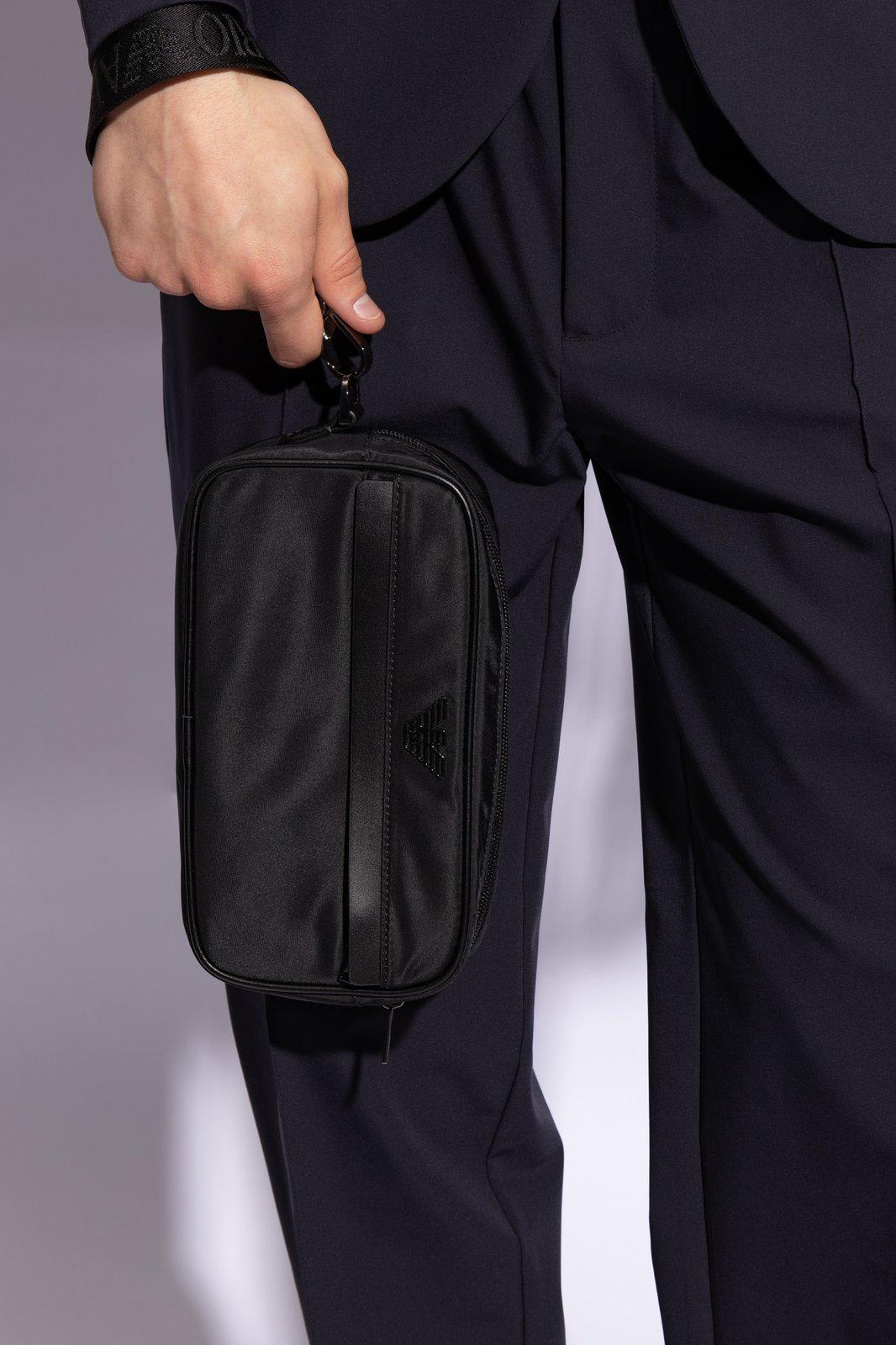 Shop Emporio Armani Sustainability Collection Handbag In Black