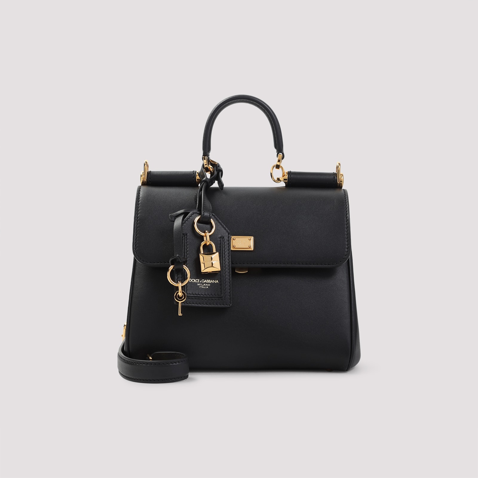 Dolce & Gabbana Sicily Soft Handbag In Black