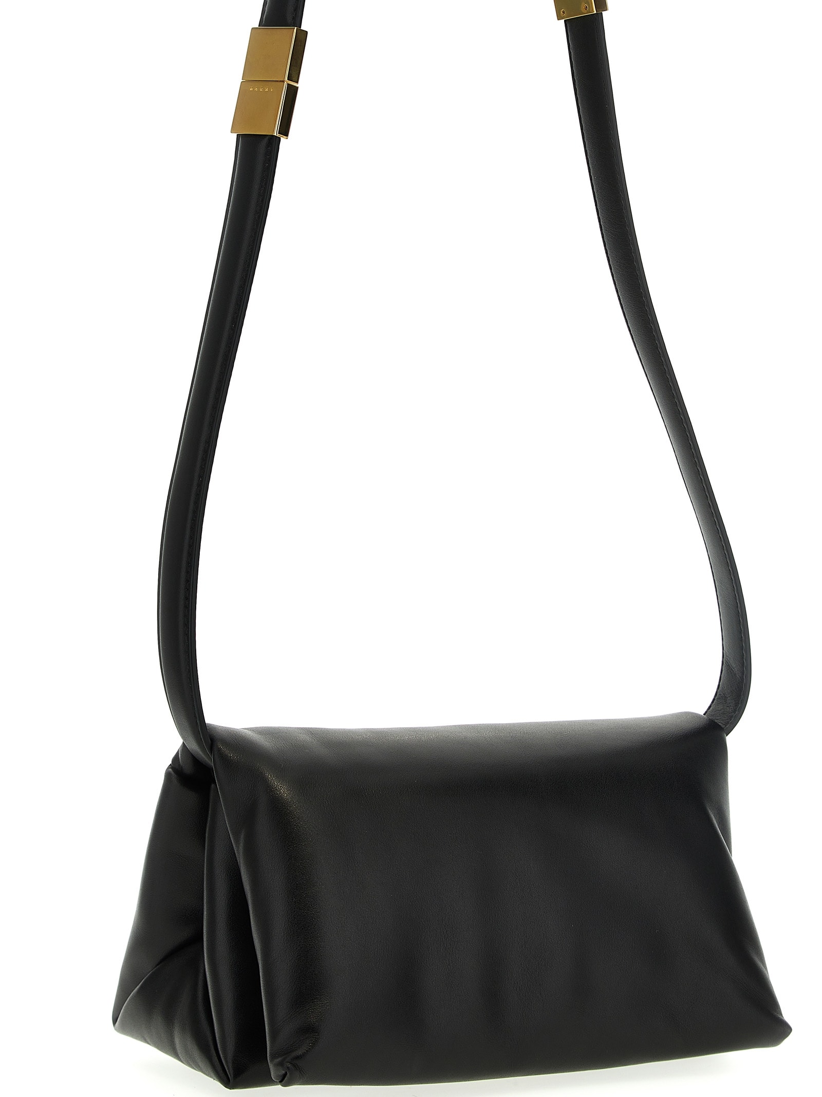 Shop Marni Small Prism Shoulder Bag In Black