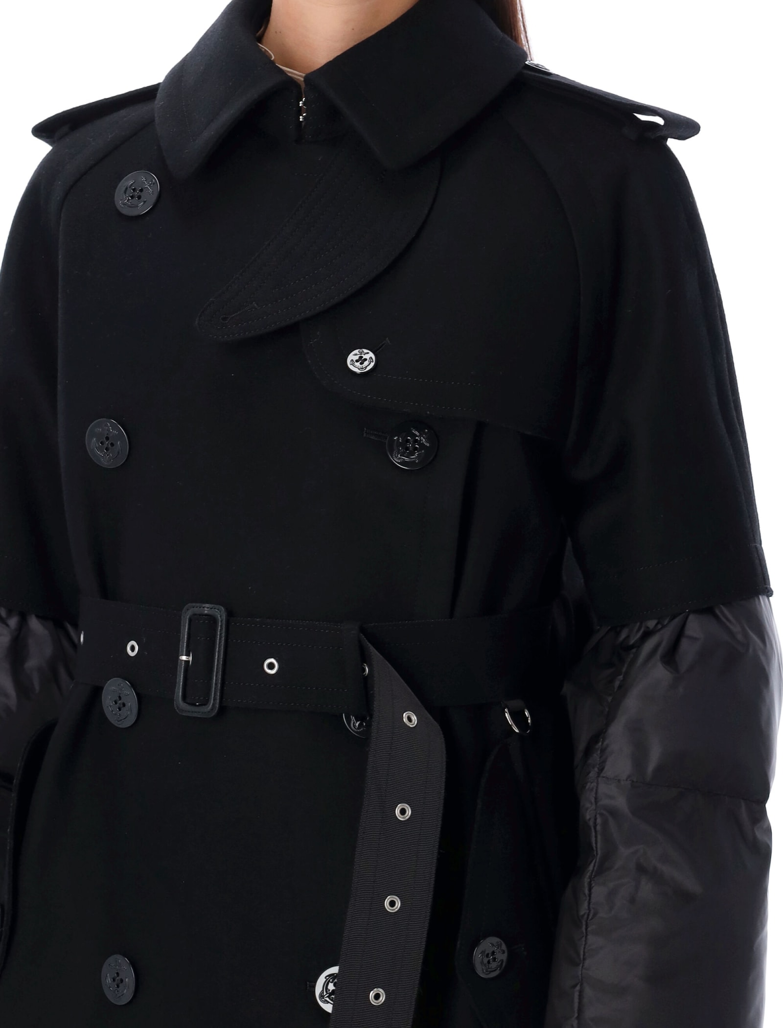 直売一掃 sacai ∬ Docking Knit Trench Coart inspektorat.madiunkota