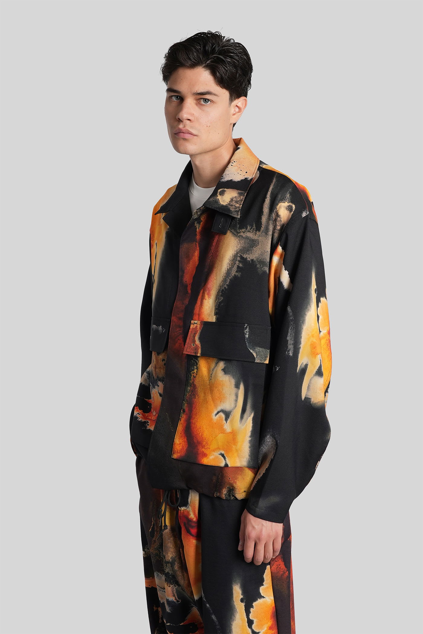 Y-3 Casual Jacket In Black Polyester In Black