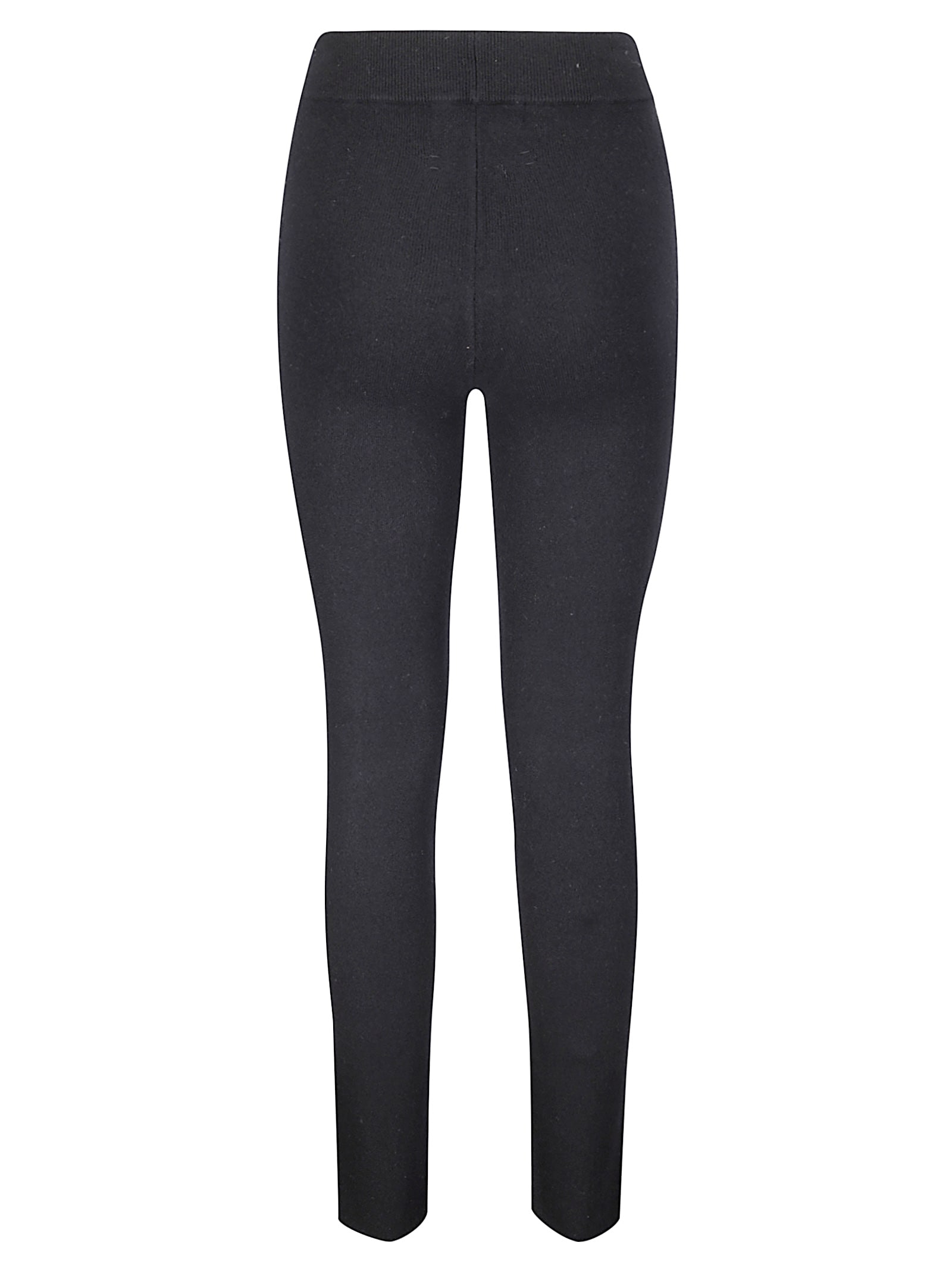 Extreme Cashmere Slim-fit Leggings With Ribbed Waistband In Black