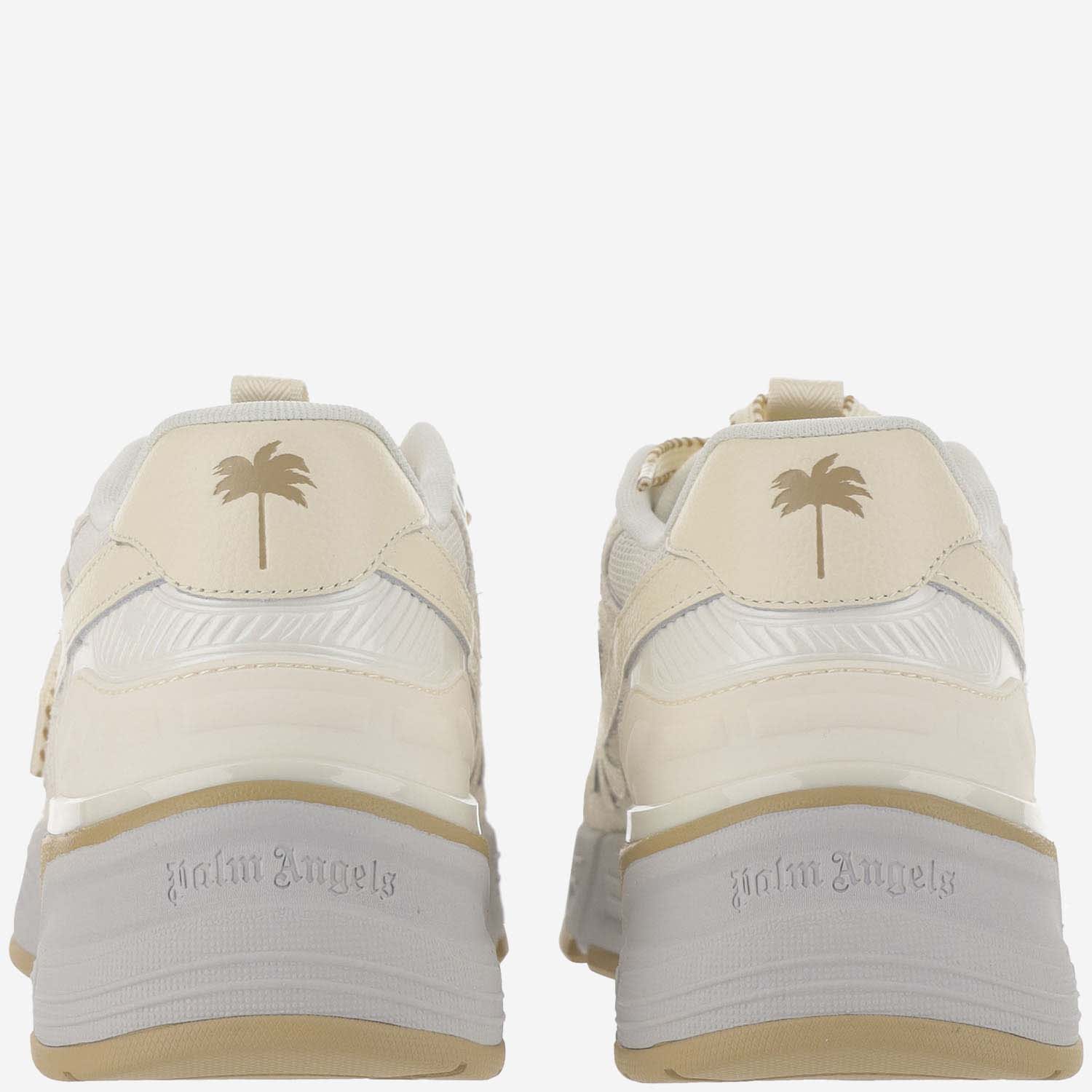 Shop Palm Angels Sneakers Pa 4 In Beige