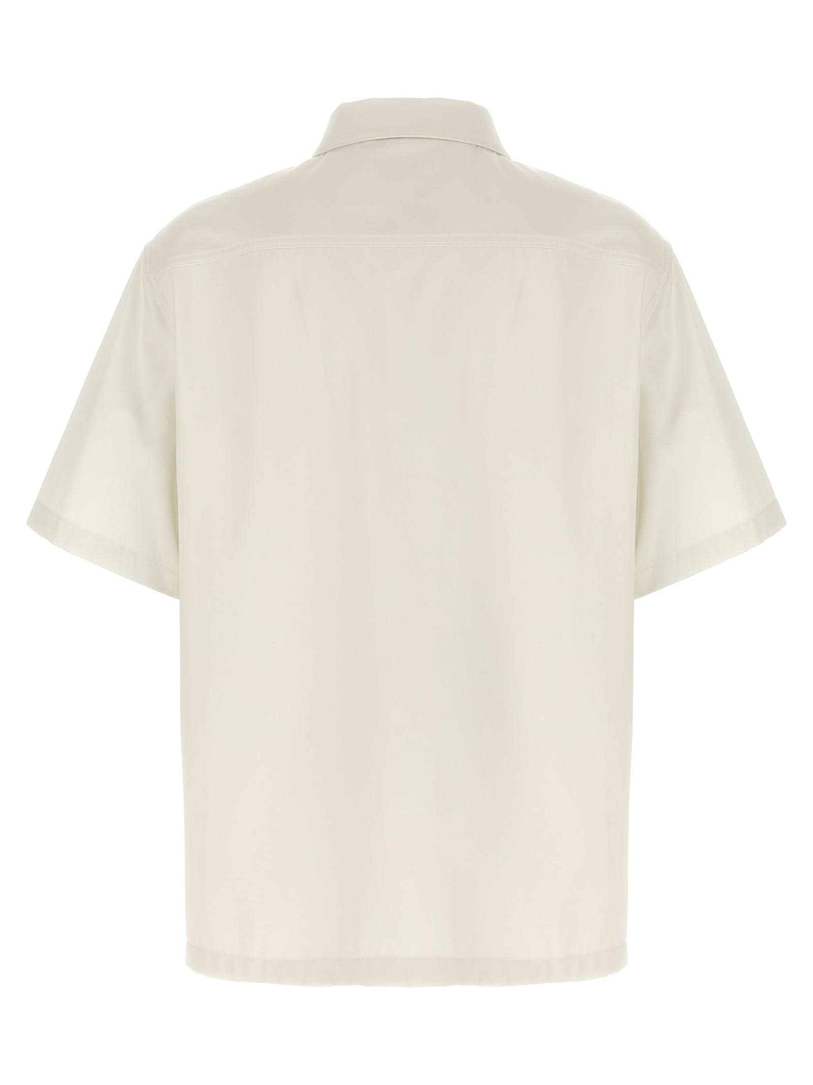 Givenchy Logo Embroidery Shirt Shirt And Blouse Beige In Neutral
