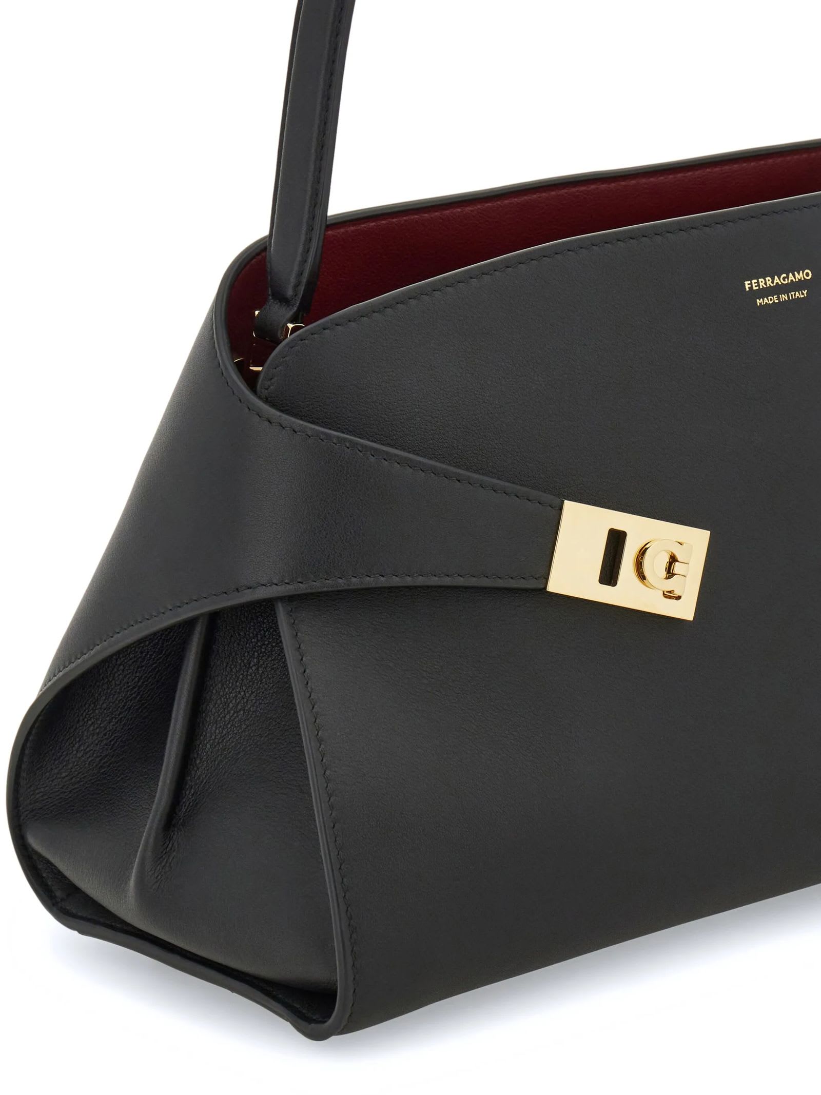 Ferragamo Hug Soft Two-tone Shoulder Bag (m)