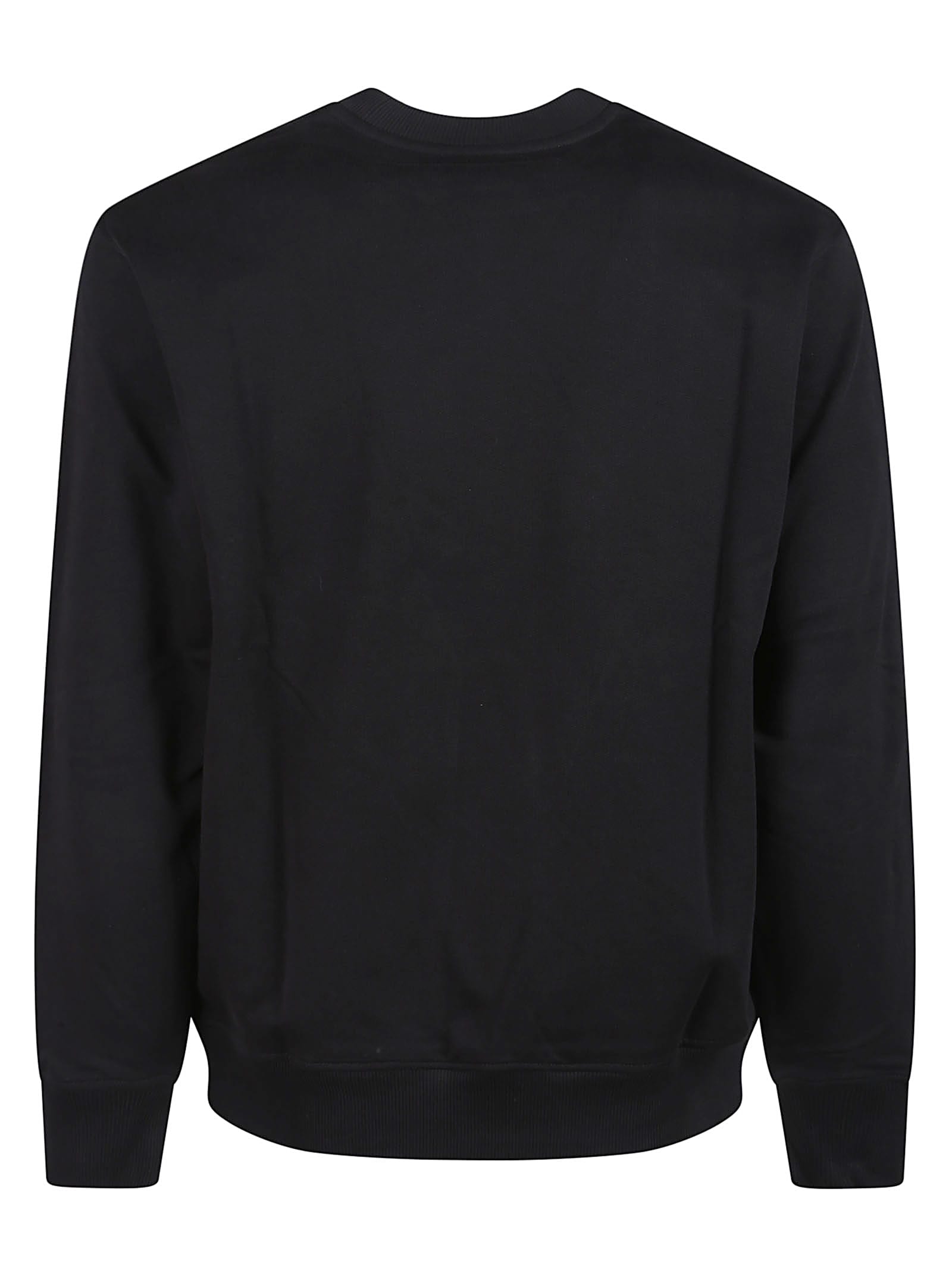 Drôle De Monsieur 'le Slogan Classique' Black Crewneck Sweatshirt With Contrasting Print In Black