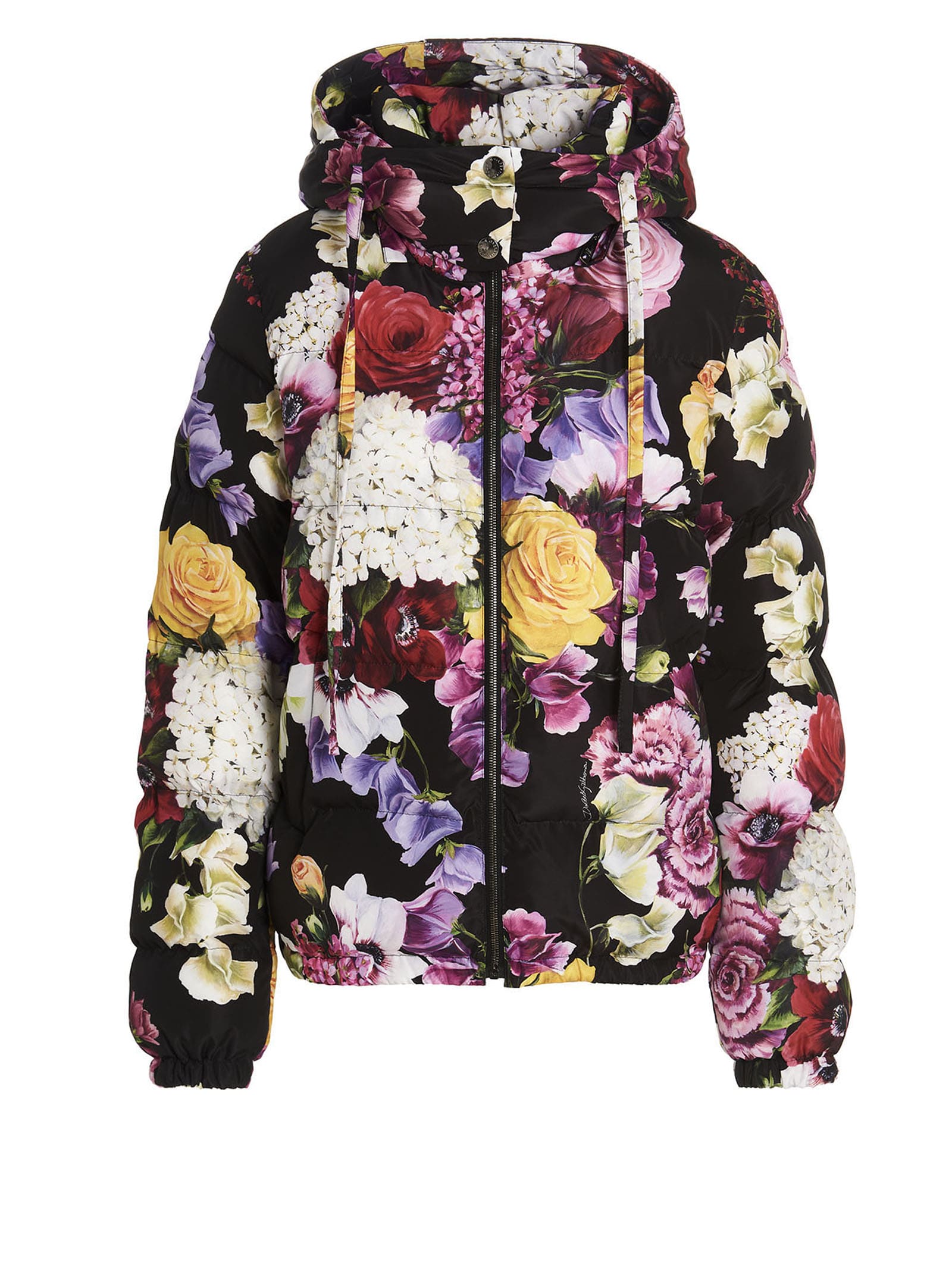 Dolce & Gabbana Floral Print Down Jacket