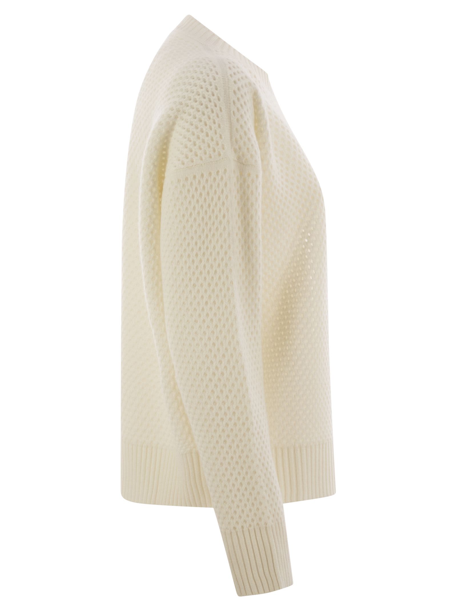 Fabiana Filippi Women's Open-knit Sweater With Bead Detailing