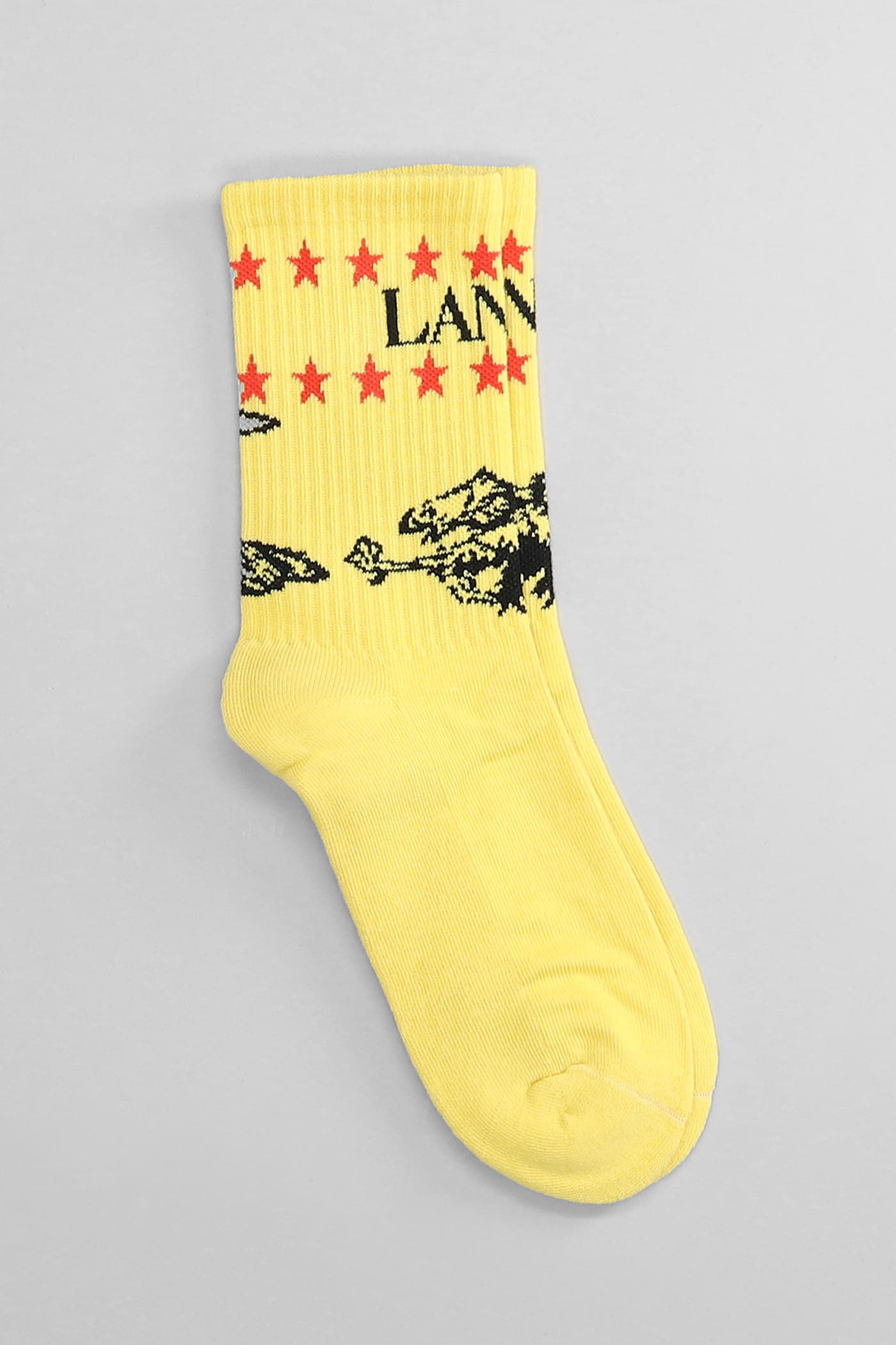 Socks In Yellow Cotton