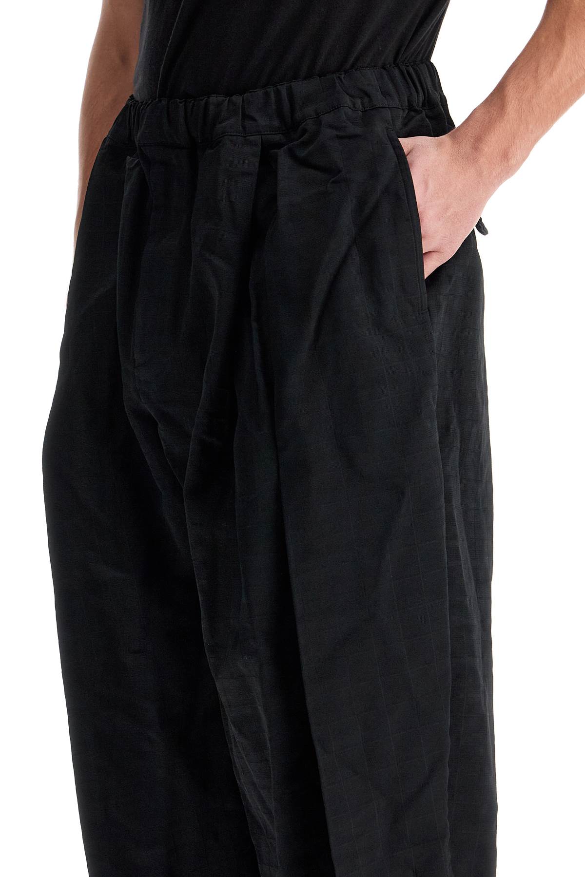 Shop Black Comme Des Garçons Harem Pants With Pleats In Black (black)