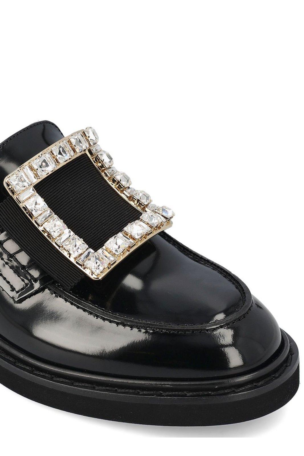ROGER VIVIER VIV RANGERS EMBELLISHED SLIP-ON MULES