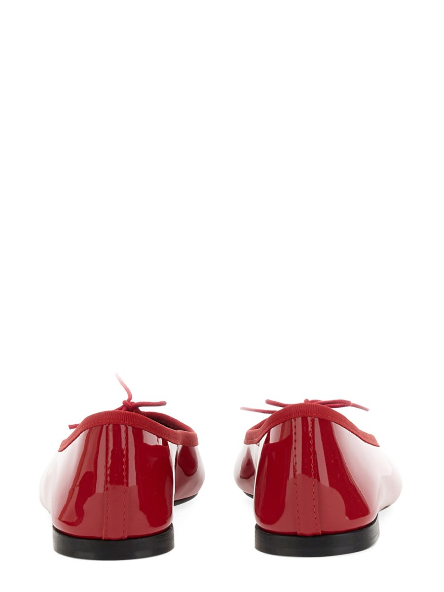 Repetto Red Brigitte Pointy Toe Ballerina Flats In Red