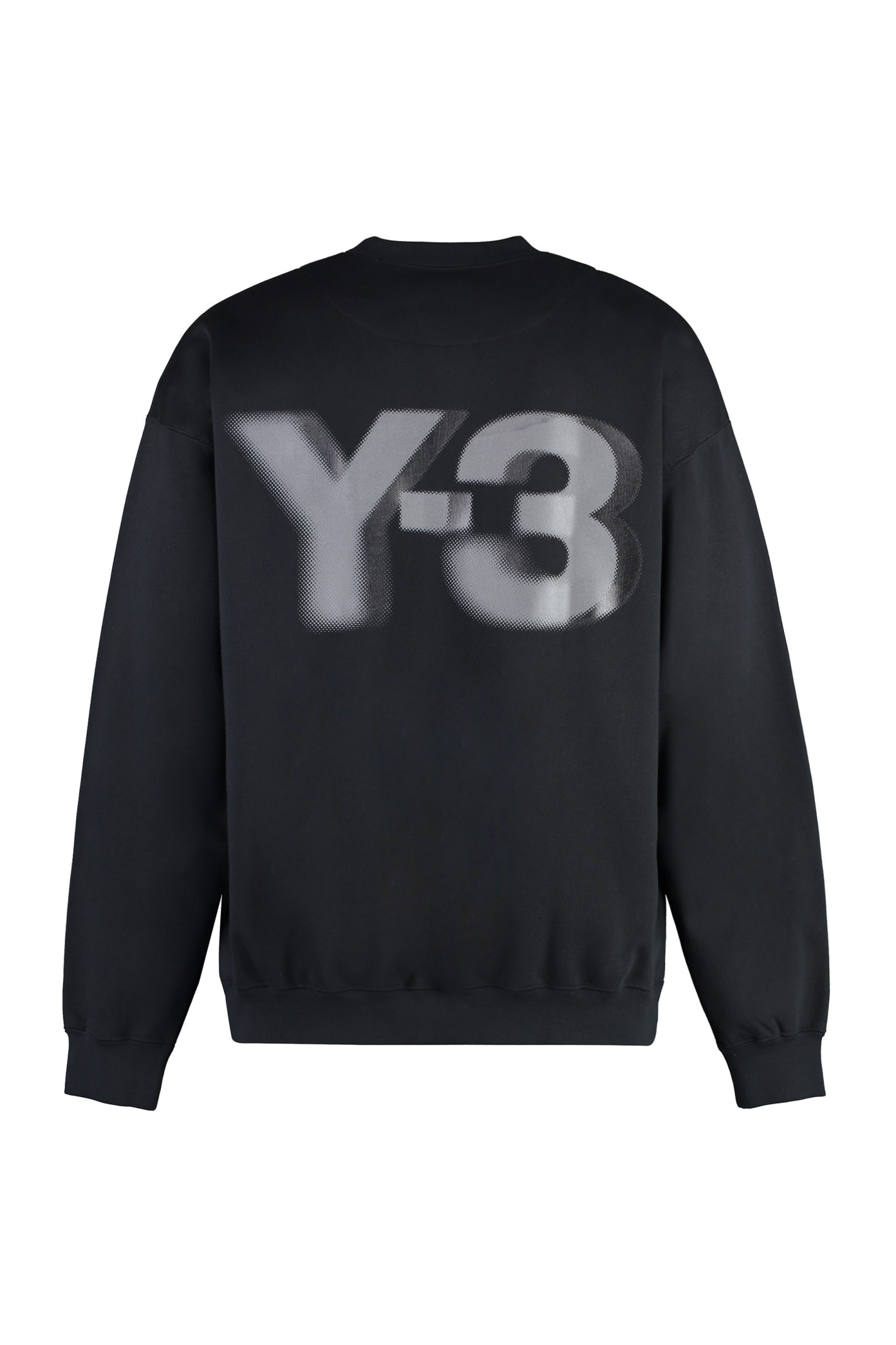 Shop Y-3 Logo Crew Crew-neck Sweatshirt In Black