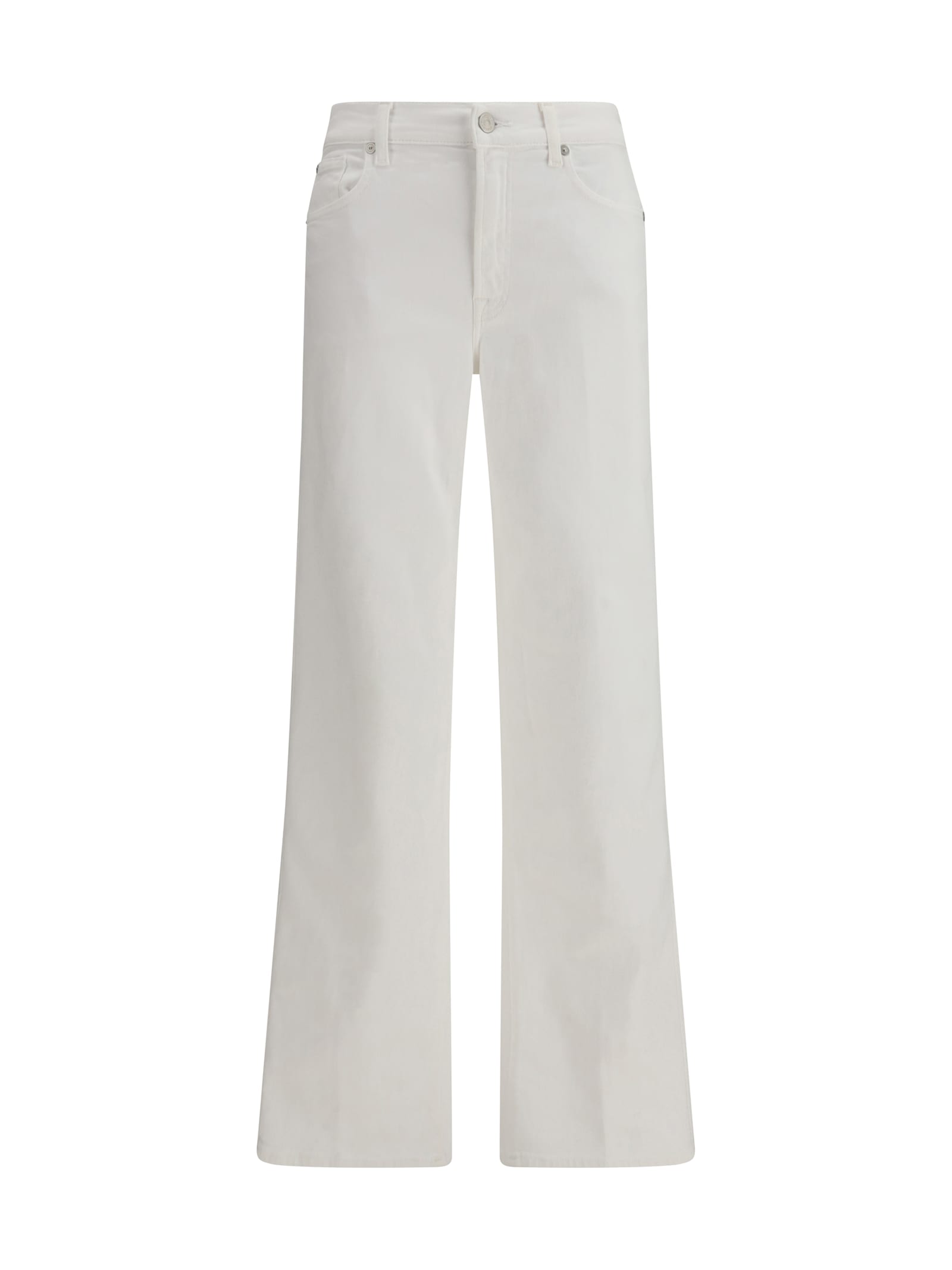 7 For All Mankind Jean Droit - Blanc
