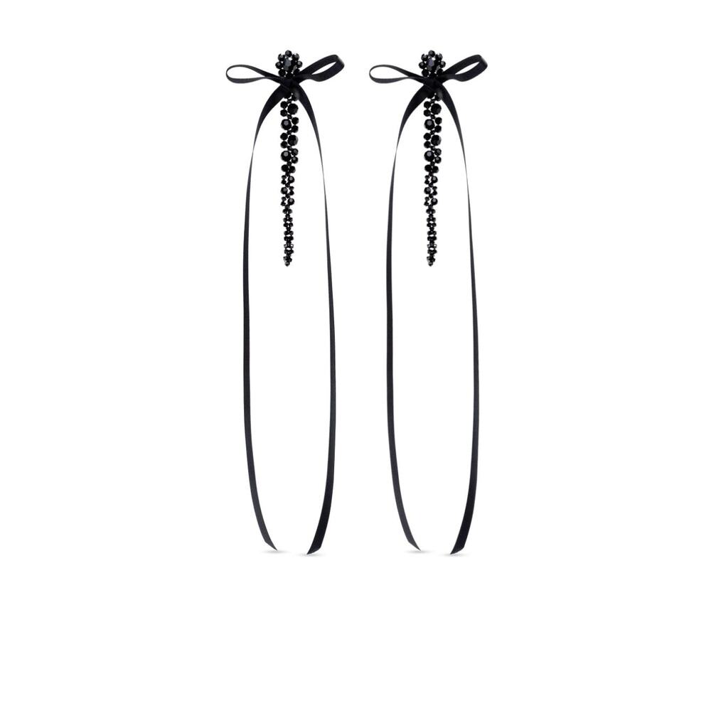 Shop Simone Rocha Earrings In Black