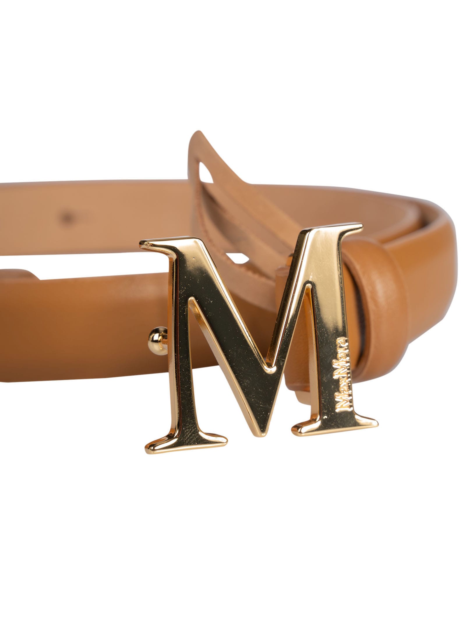 Shop Max Mara M Buckled Belt In Rust