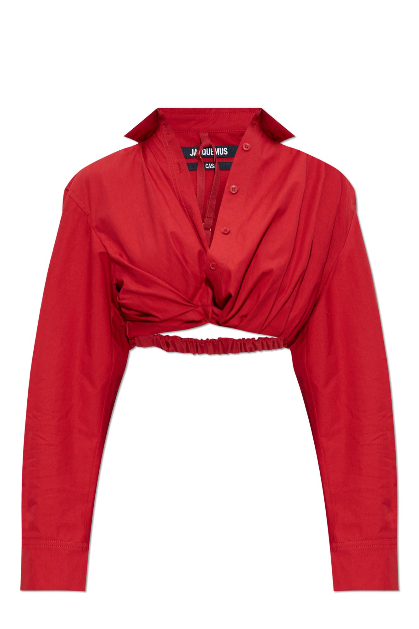 Shop Jacquemus Shirt La Chemise Bahia In Red