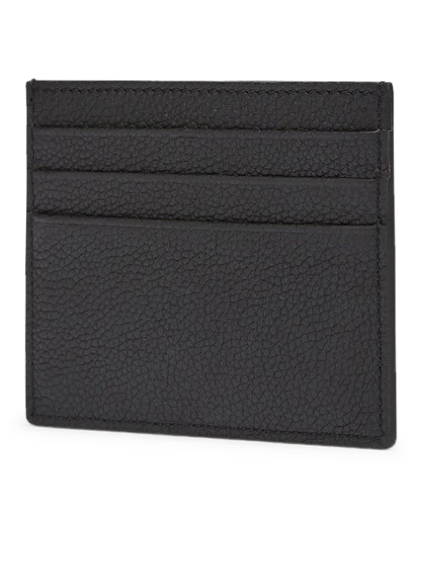 Shop Fendi Card Case Vit.cher In Black Rubs