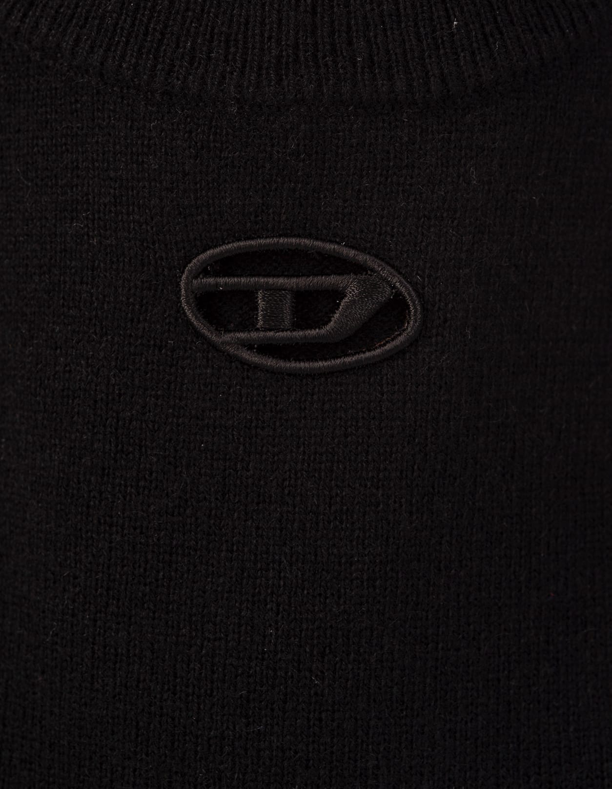 Diesel M-areesa Logo-plaque Jumper In Black
