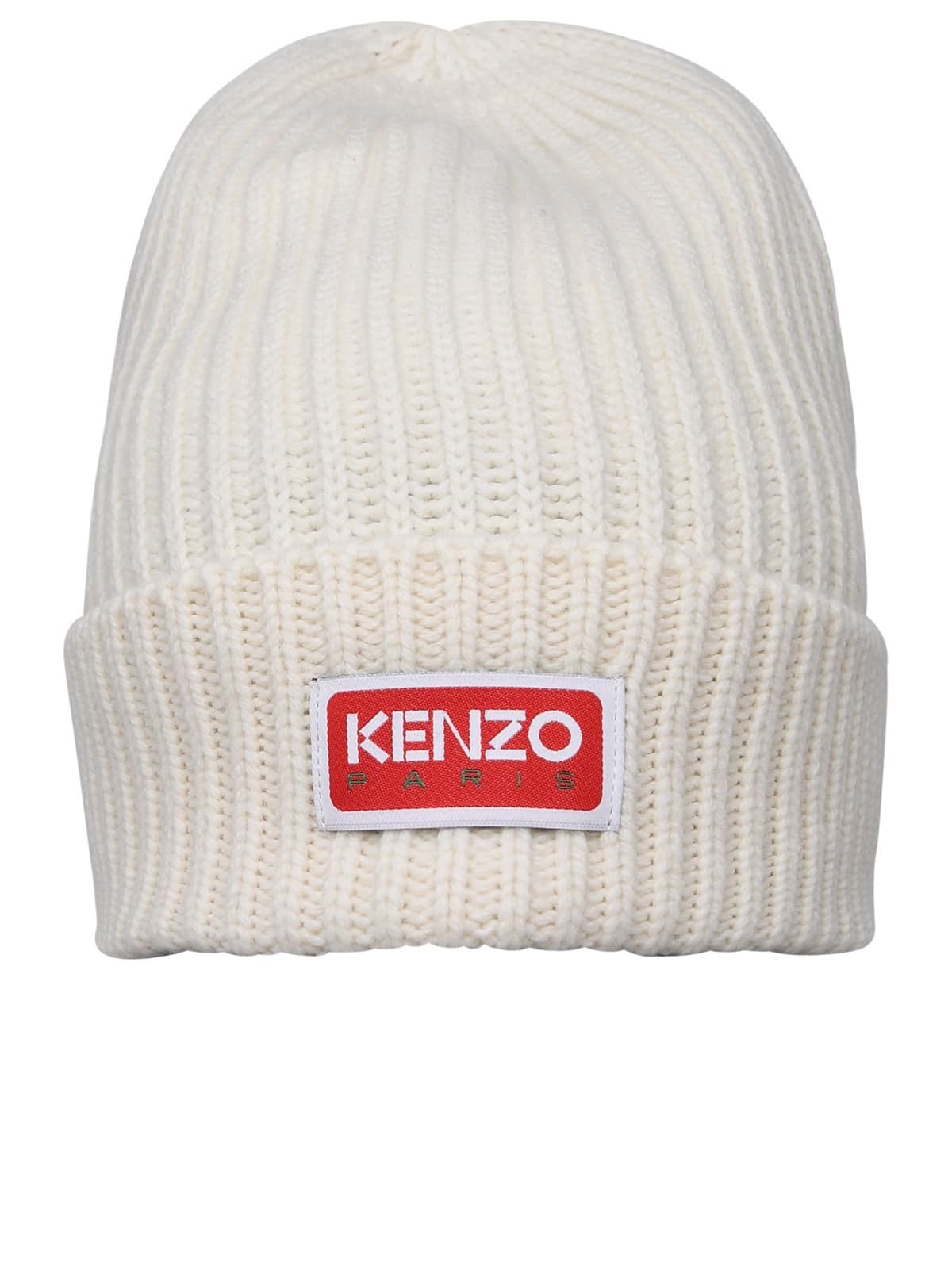 Shop Kenzo White Wool Beanie