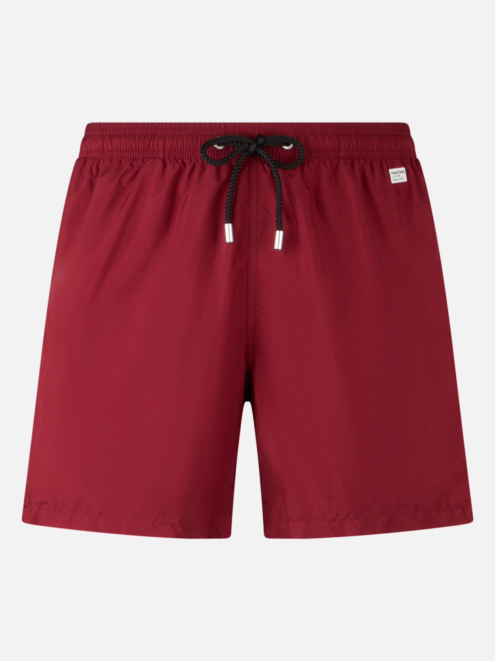 Mc2 Saint Barth Man Lightweight Fabric Burgundy Swim Shorts Lighting Pantone Pantone® Special Edition In Red