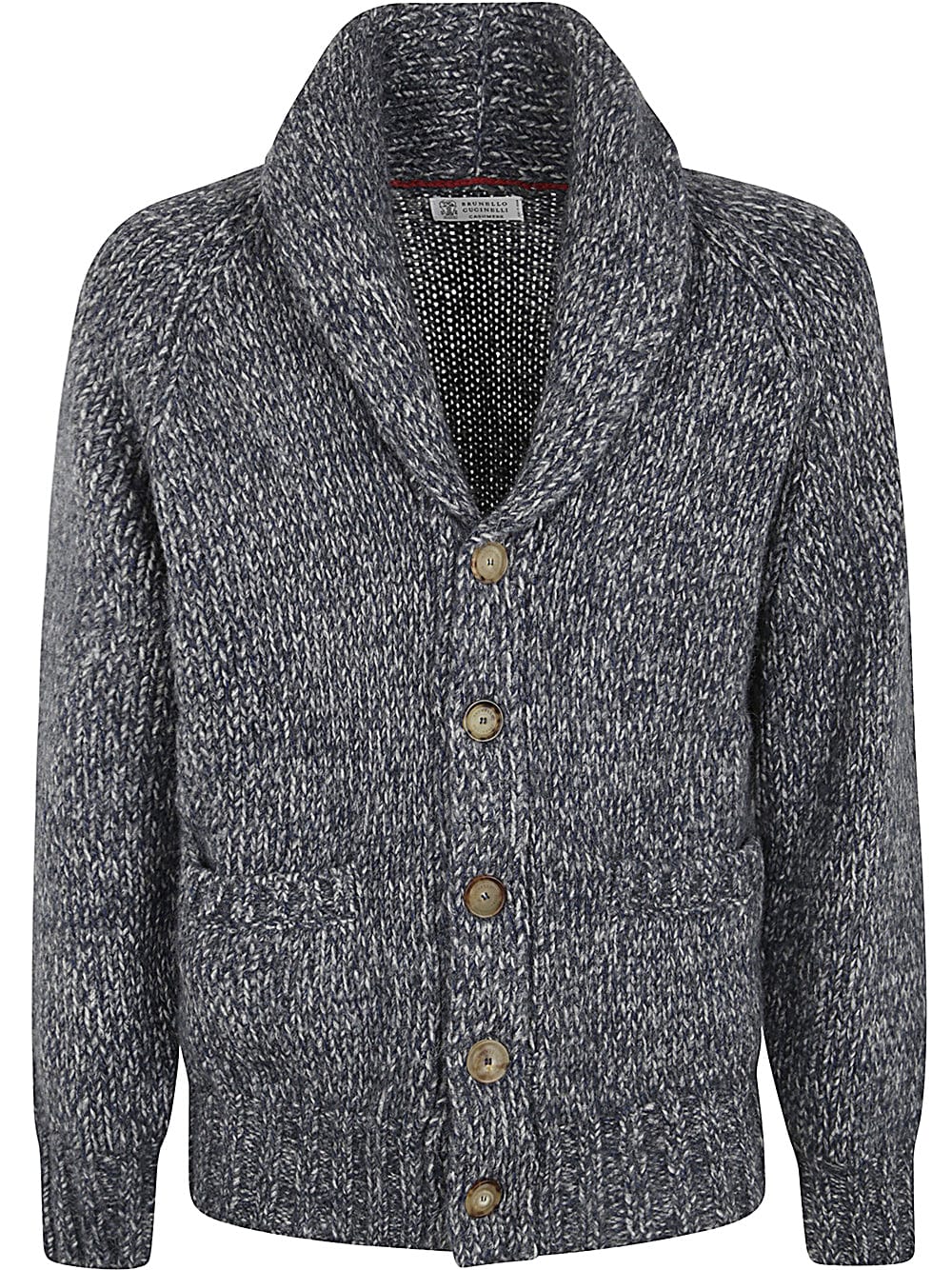 Shop Brunello Cucinelli Wool Cardigan In Blue