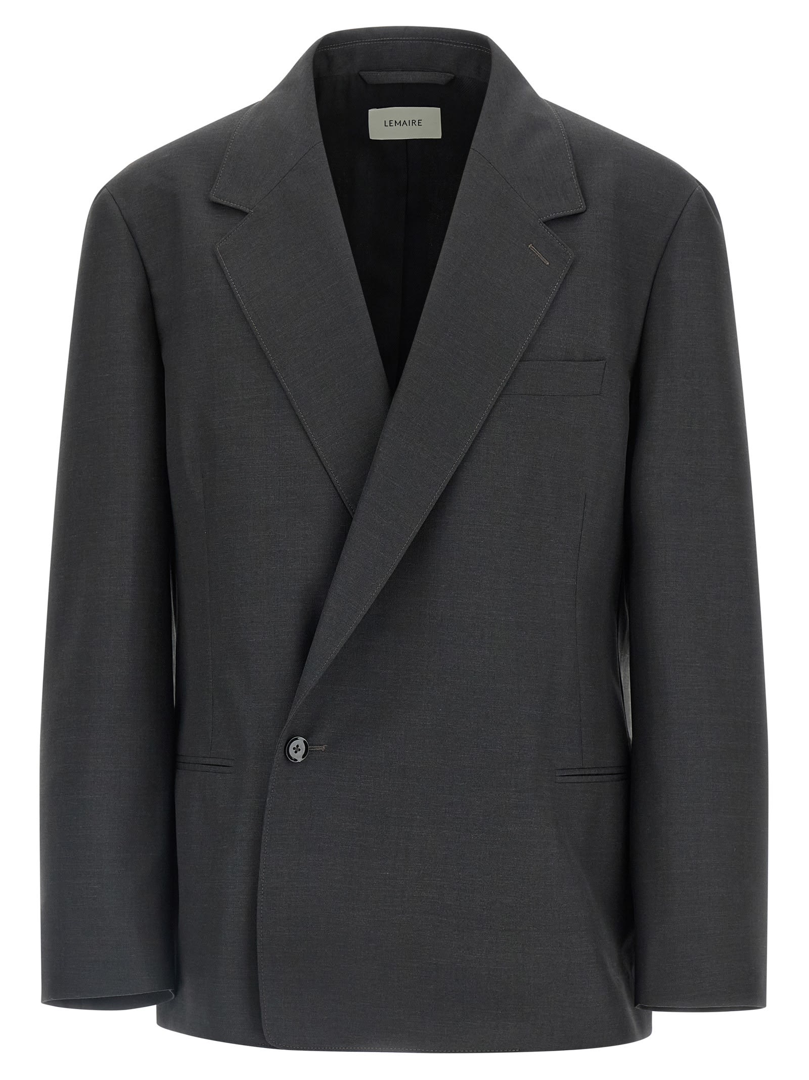 Lemaire Tailored Double Breasted Blazer In Multi