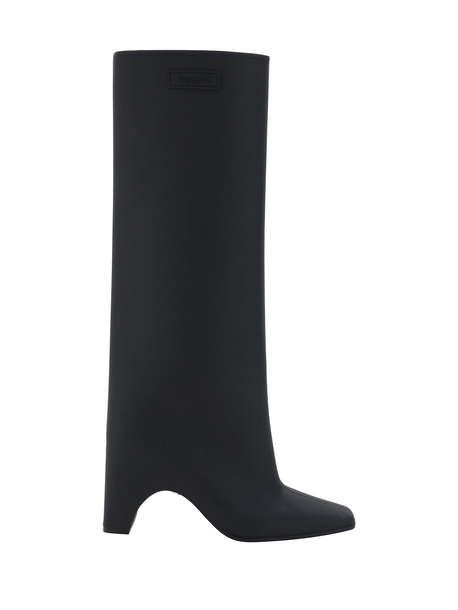 Shop Coperni Rubber Bridge High Boots In Black