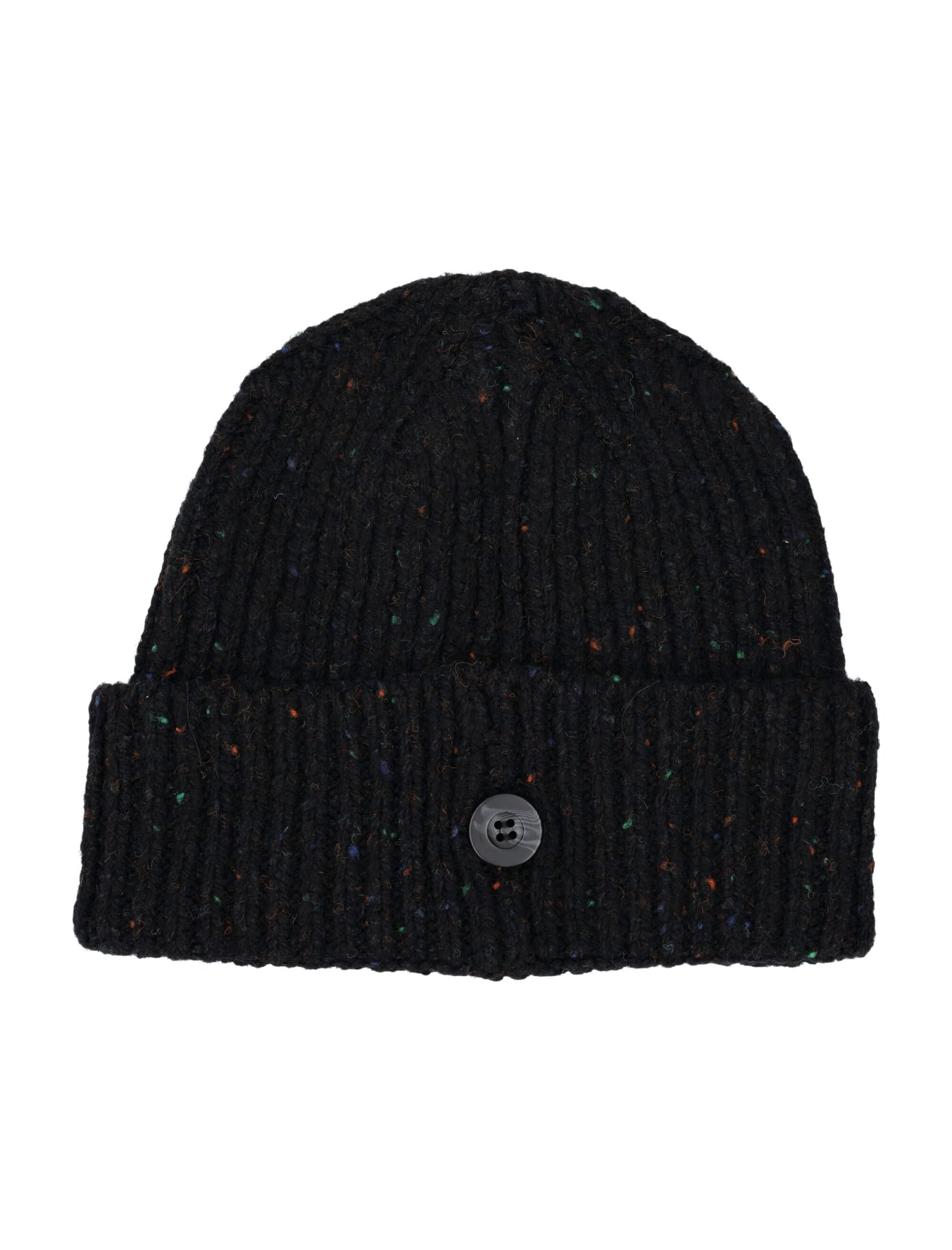 Carhartt Anglistic Ribbed Beanie In Black