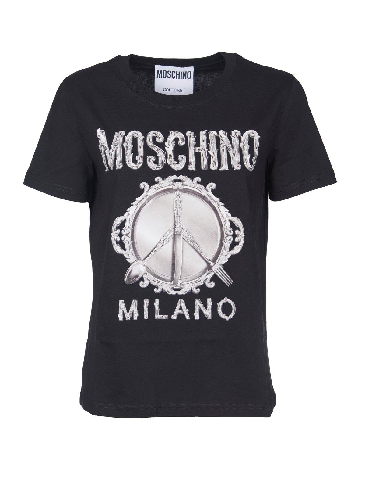 Moschino Graphic Print Crewneck T-shirt