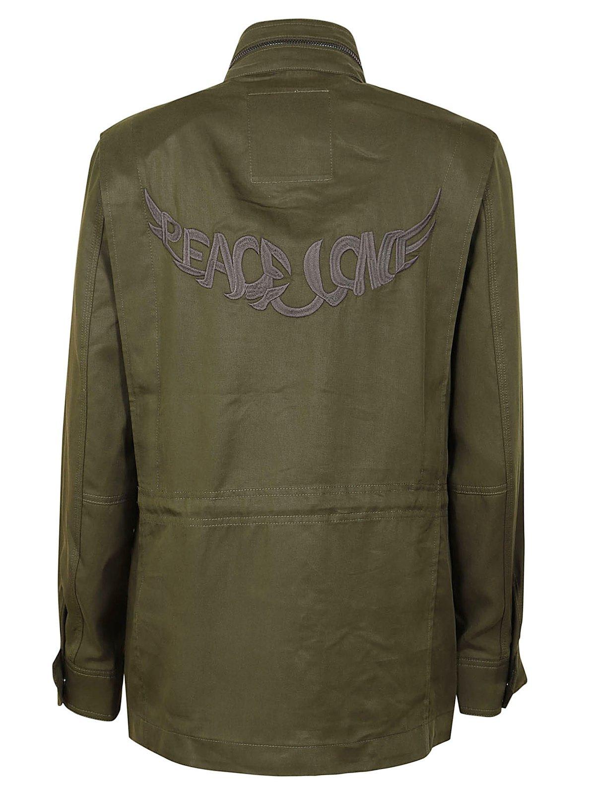 Shop Zadig &amp; Voltaire Kayaka Military Jacket In Green