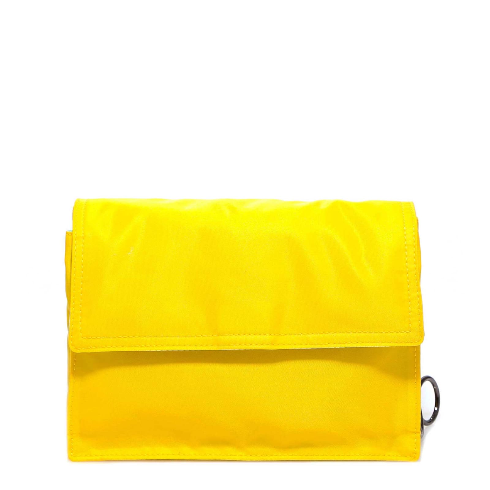 off white yellow purse