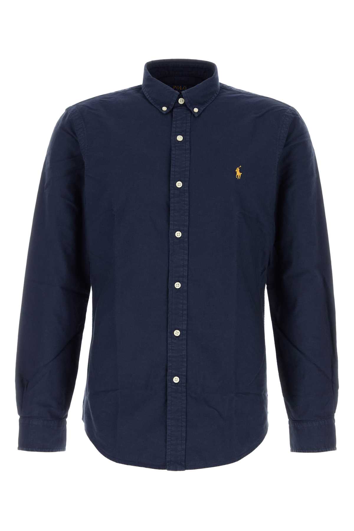 Polo Ralph Lauren Oxford Shirt With Button-down Collar And Long Sleeves