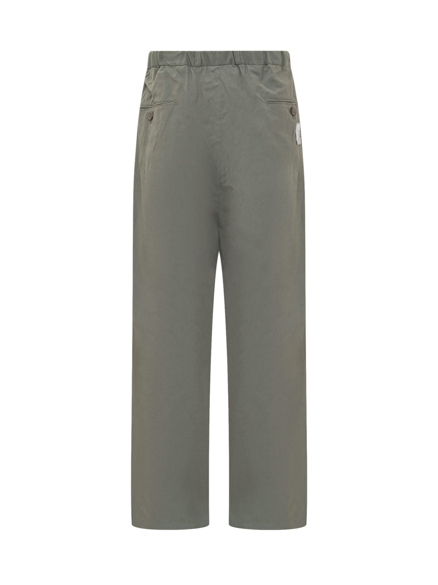 Shop Miharayasuhiro Wrapped Trousers In Khaki