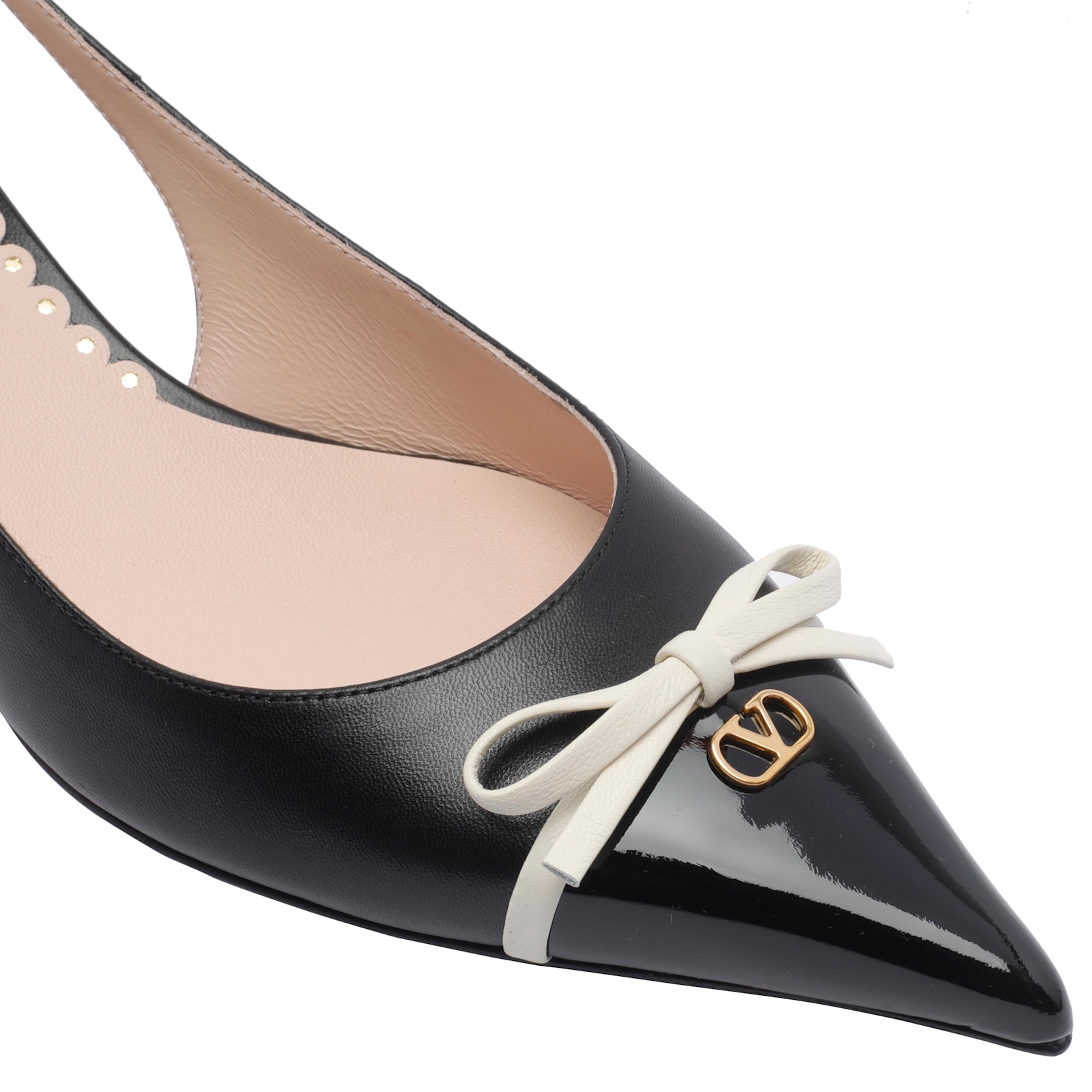 Valentino Bepointy Slingback In Black