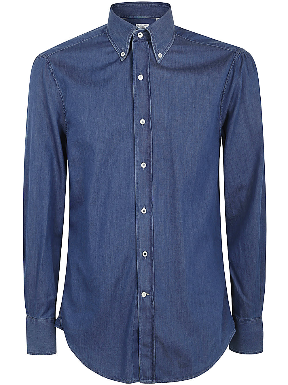 Shop Brunello Cucinelli Shirt In Dark Denim