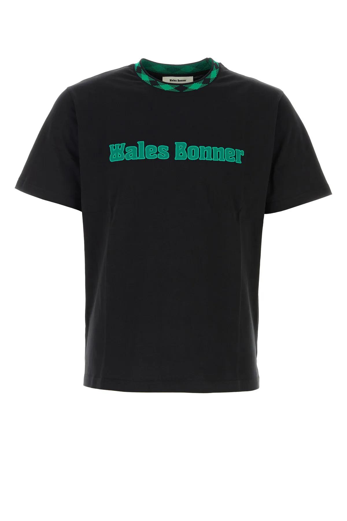 Shop Wales Bonner Black Cotton Original T-shirt In Nero