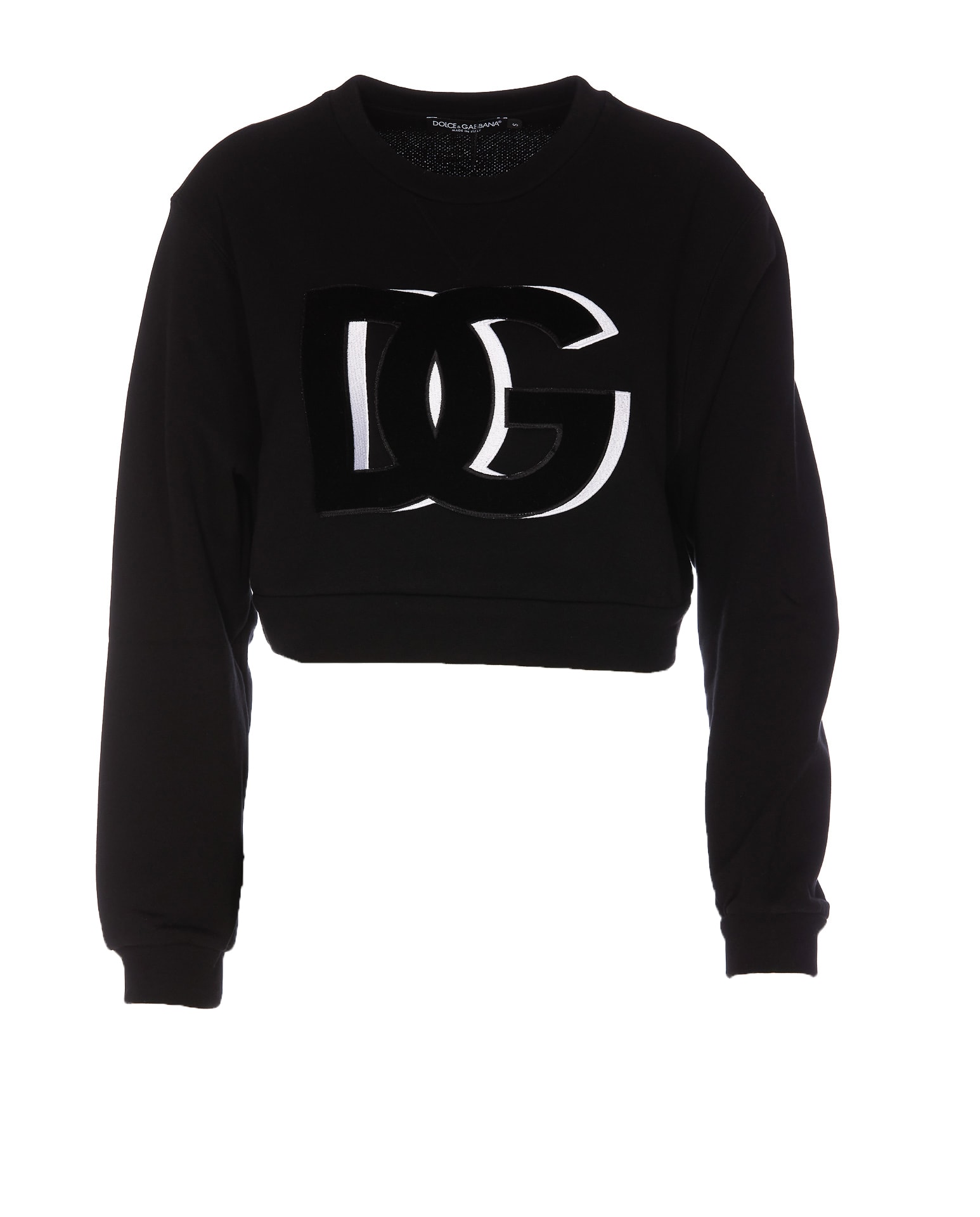 Dolce & Gabbana Dg Logo Sweater In Black