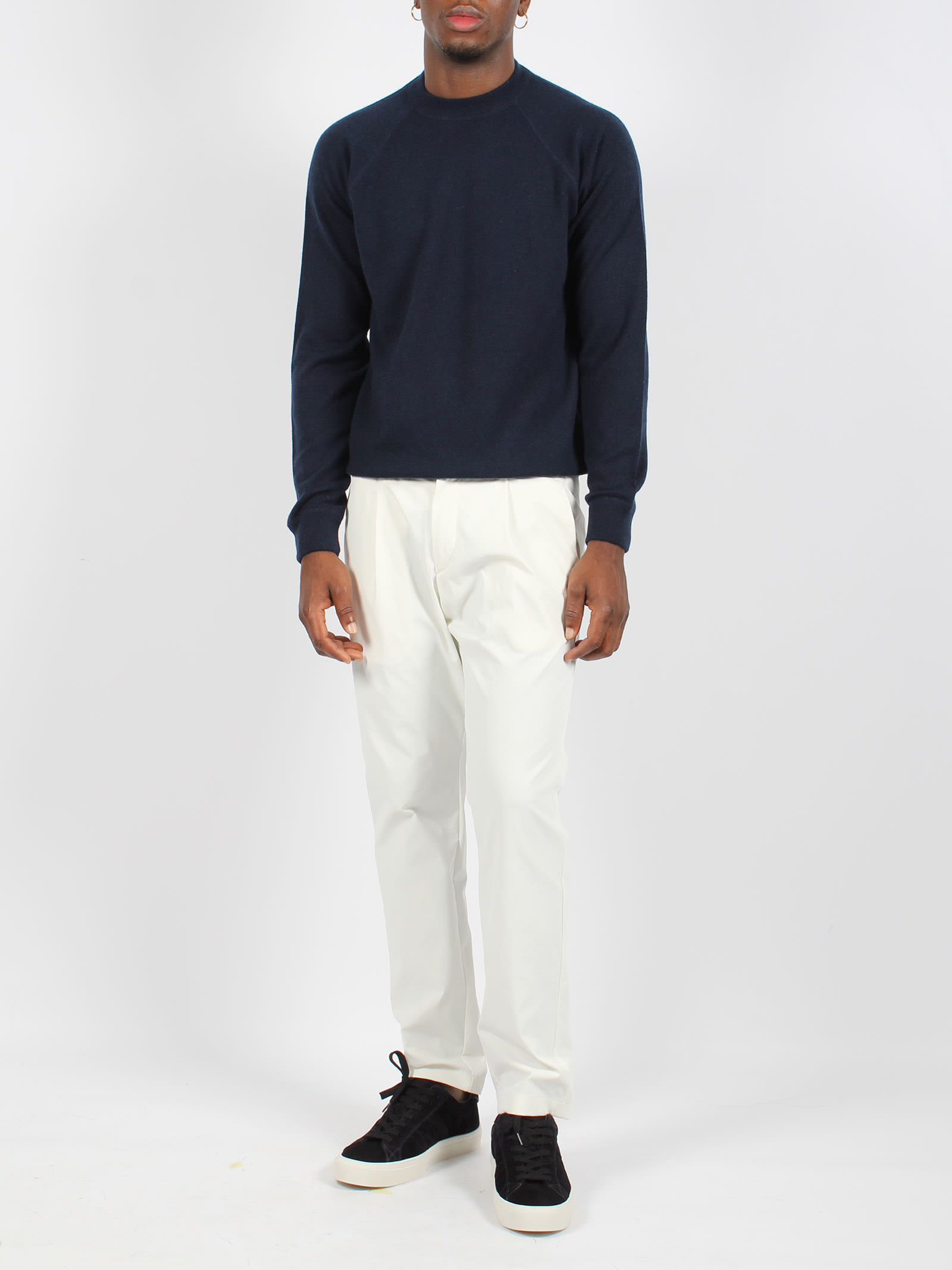 Shop Herno Unwashed Lightweight Scuba Pants In White